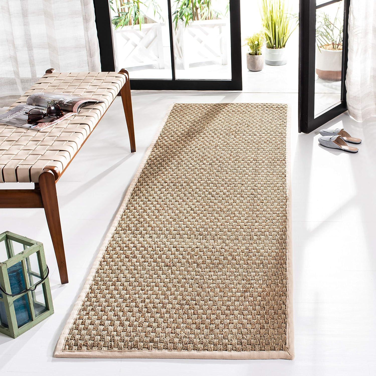 Natural Fiber NF114 Power Loomed Indoor Runner Rug - Natural/Ivory - 2'6"x8' - Safavieh.