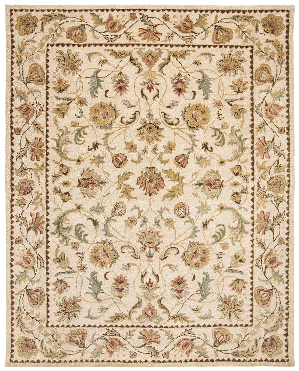 SAFAVIEH Bergama Michayla Oriental Wool Area Rug, Ivory, 8' x 10'
