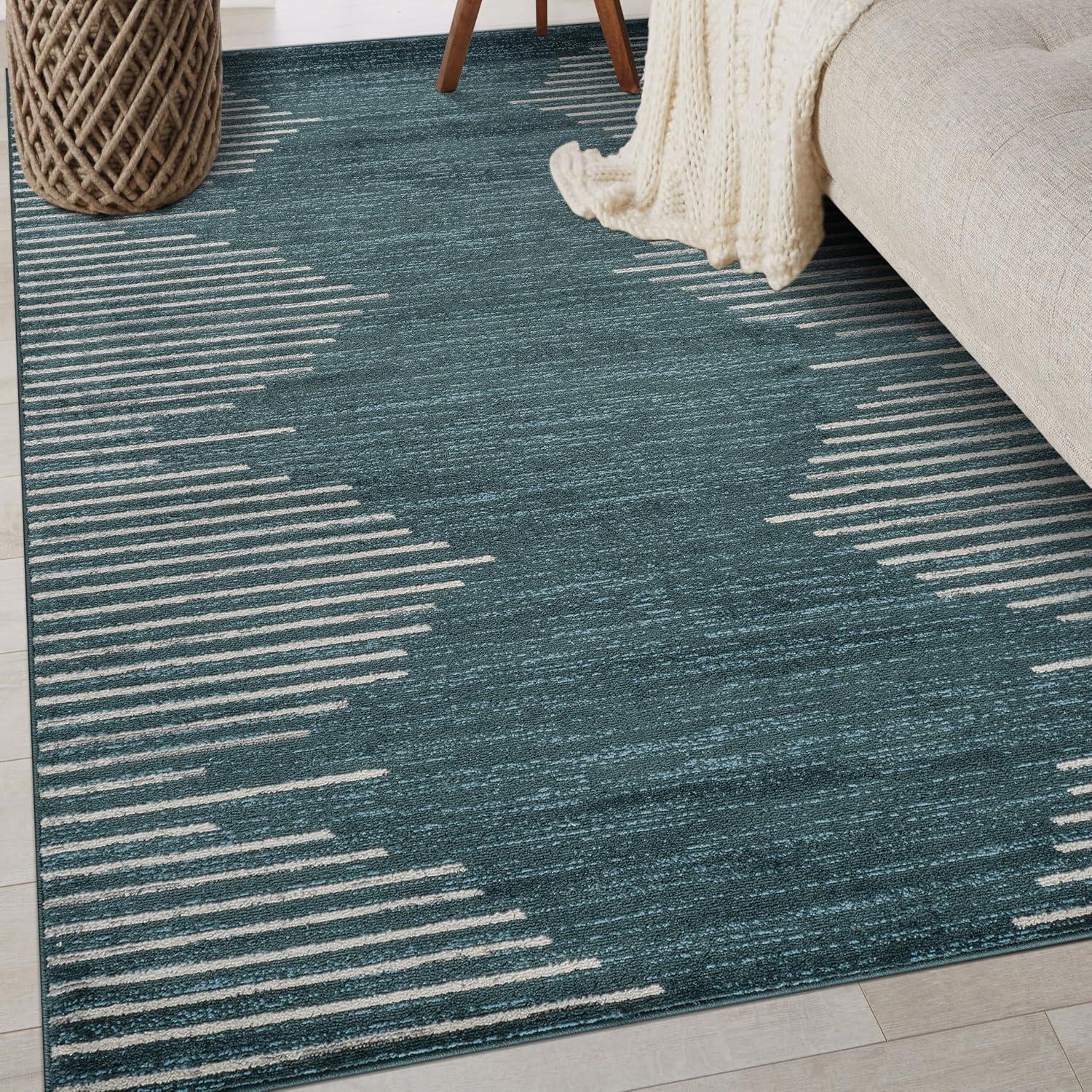 World Rug Gallery Bohemian Stripe Area Rug