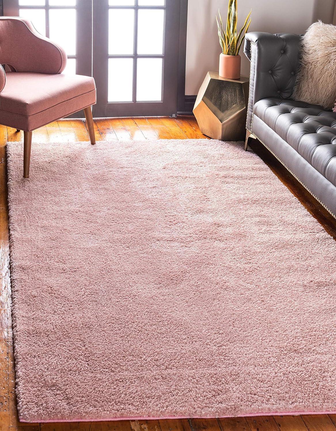 Unique Loom 3' 3 x 5' 3 Solo Calabasas Pink Area Rug