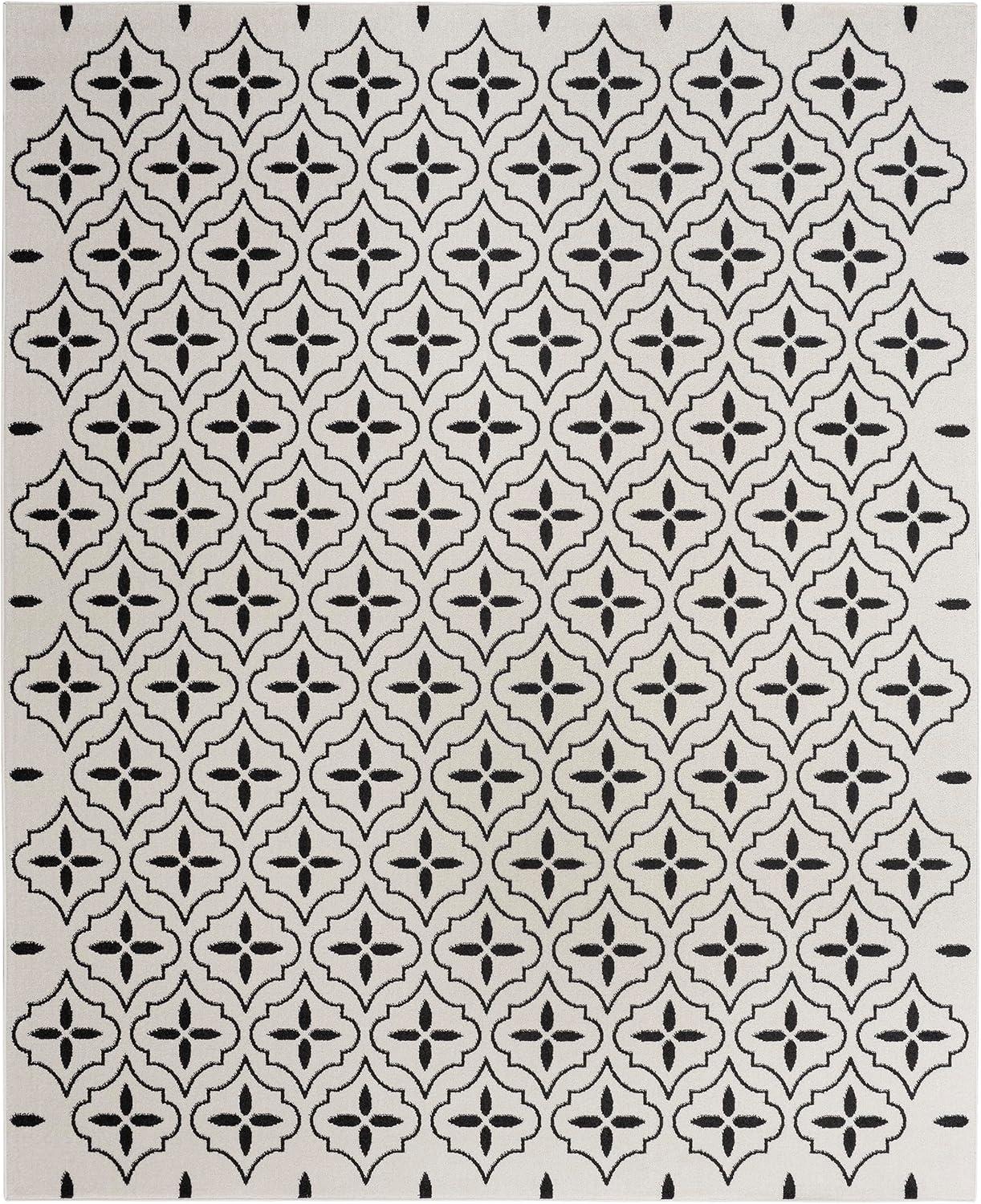 Nourison Essentials Moroccan Modern Indoor Outdoor Rug