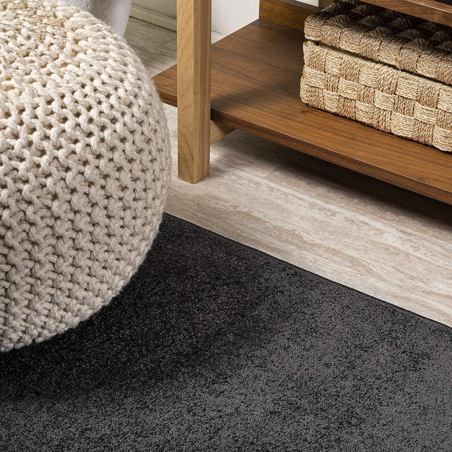 Haze Solid Low-Pile Indoor Area Rug - JONATHAN Y