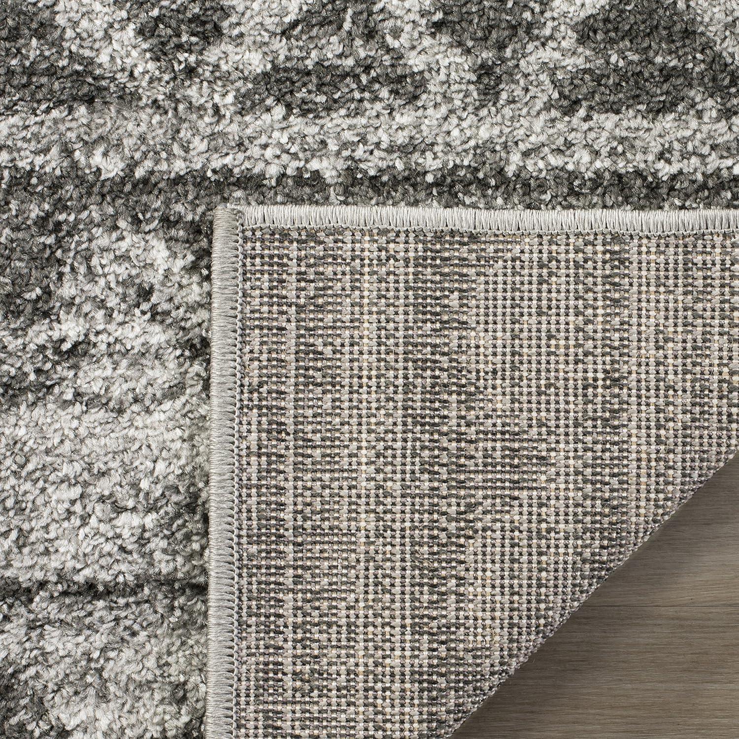 Adirondack ADR119 Machine Made Indoor Runner - Ivory/Charcoal - 2'-6"x6' - Safavieh