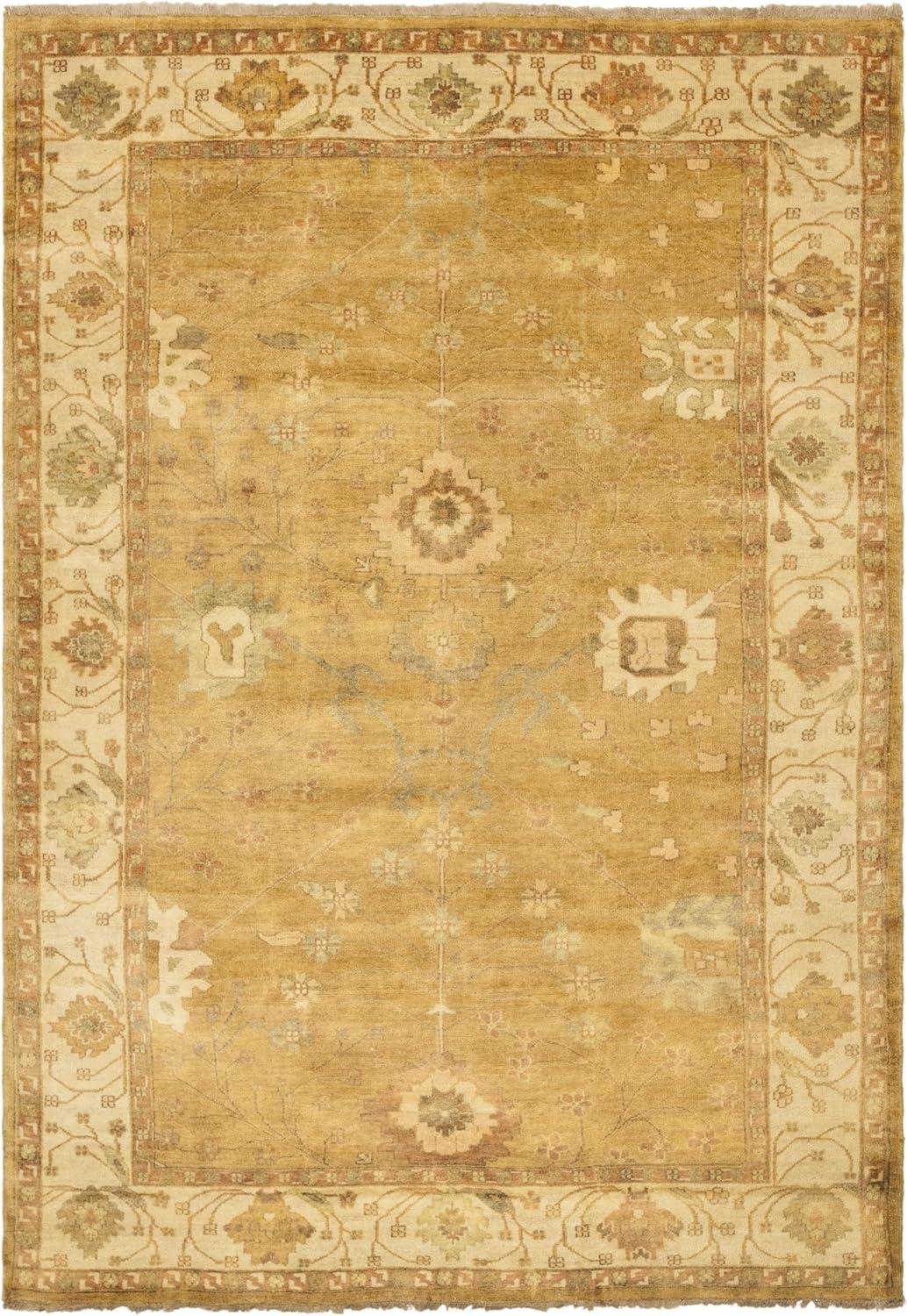 Oushak Hand Knotted Wool Oriental Rug