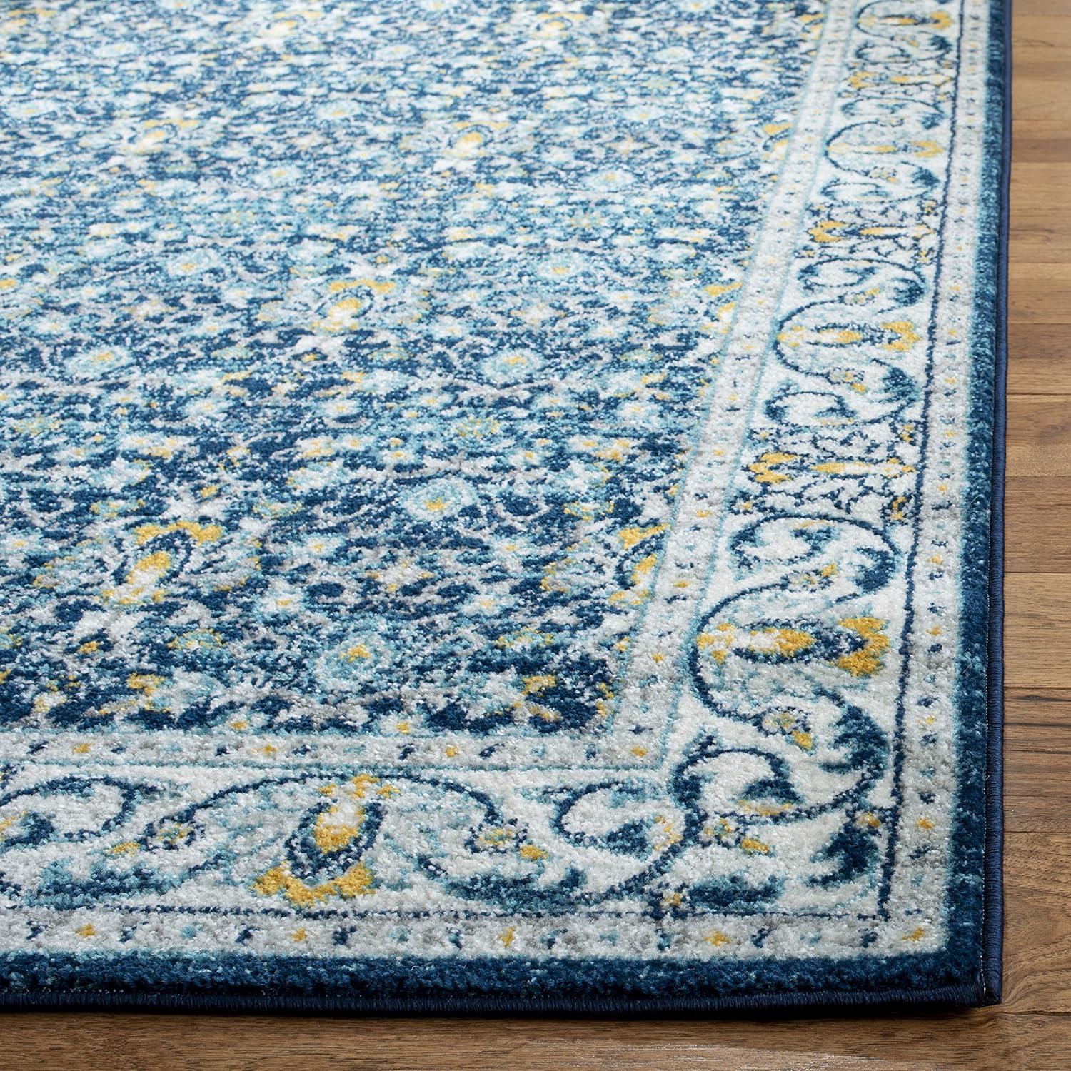 Madison Playful Patina 54" Multicolor Square Area Rug