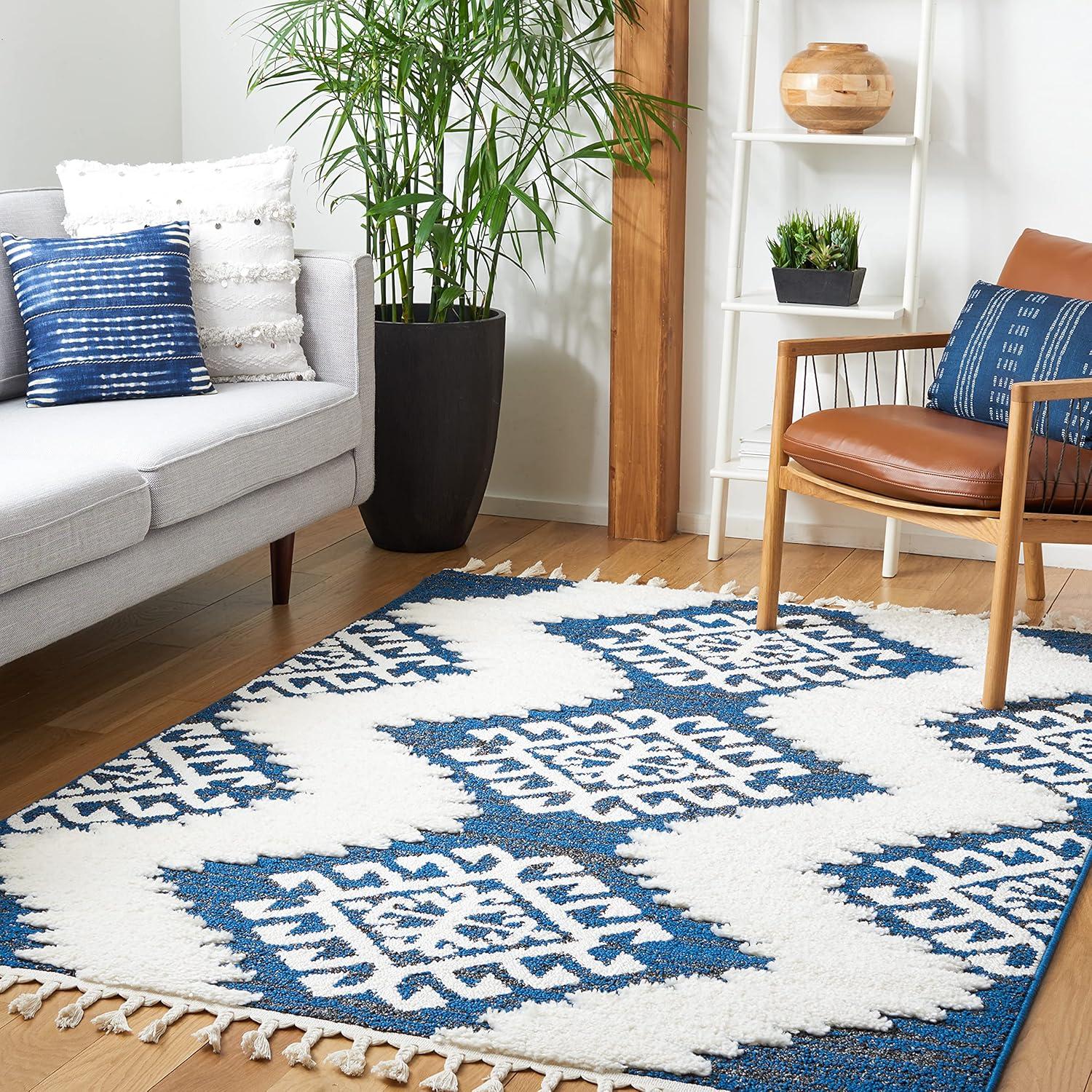 Moroccan Tassel Shag MTS652 Power Loomed Indoor Rug - Safavieh