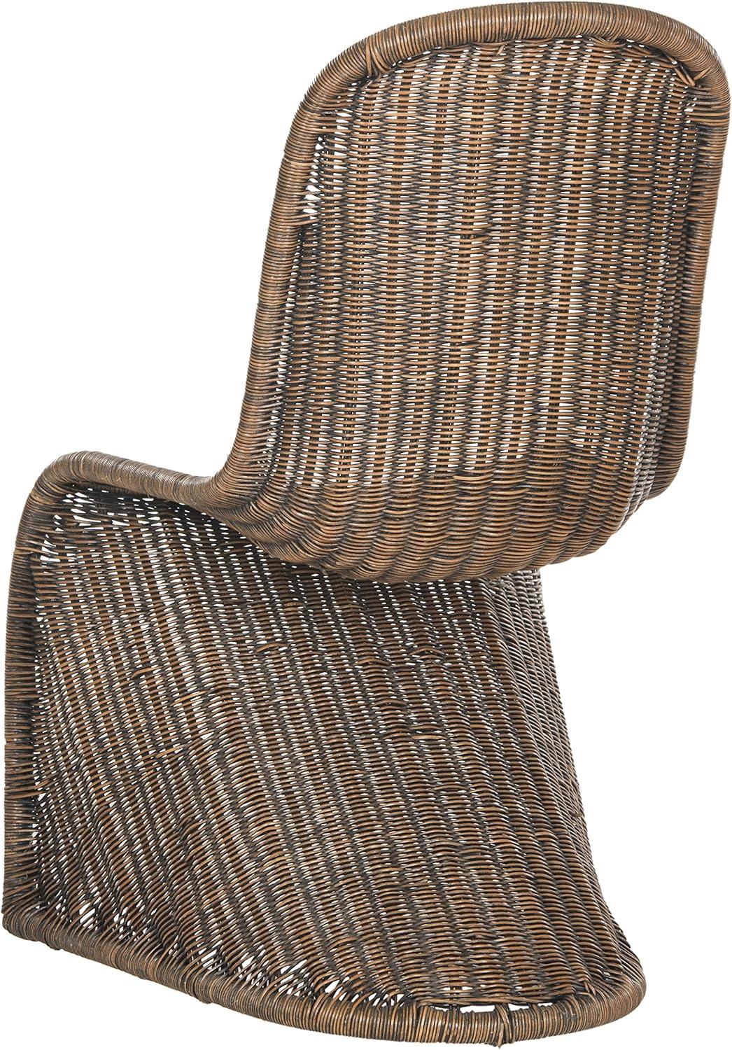 Tana Wicker Side Chair (Set of 2) - SEA8009 - Natural White Wash - Safavieh