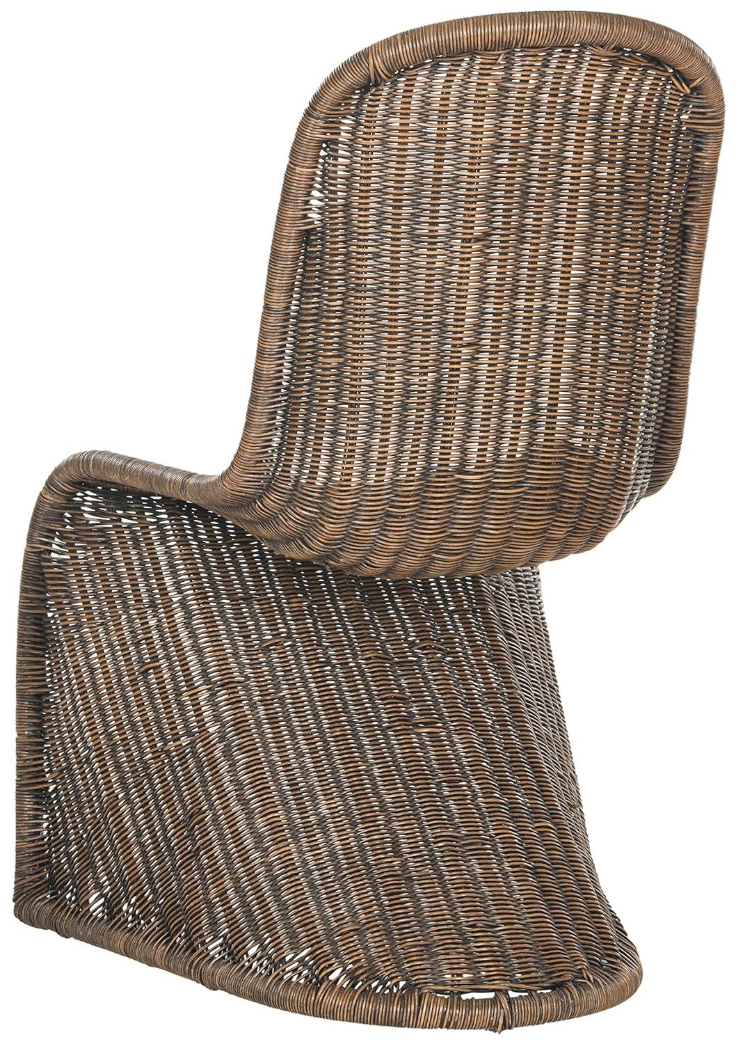 Tana Wicker Side Chair (Set of 2) - SEA8009 - Natural White Wash - Safavieh