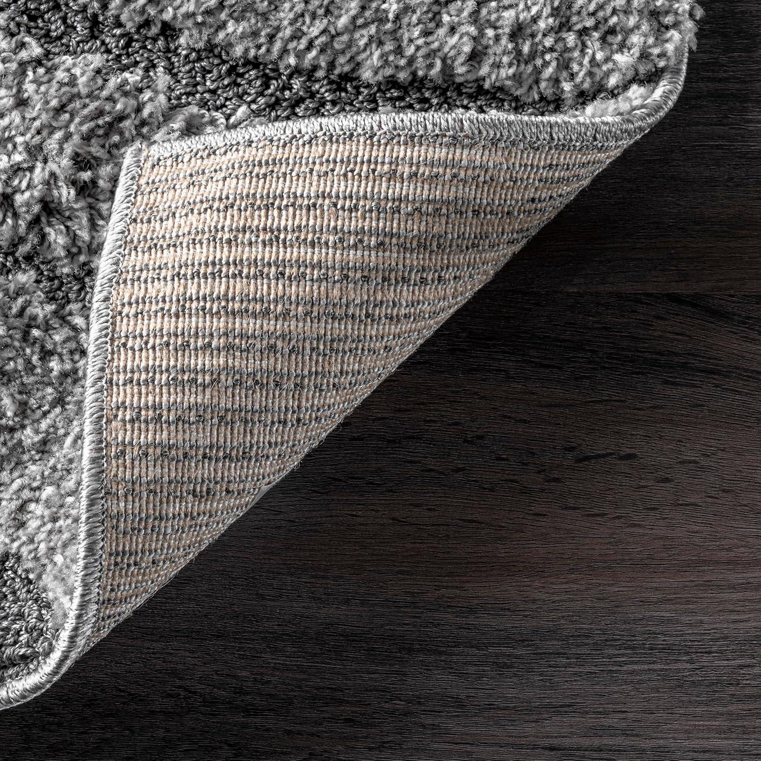 Nuloom Carolyn Abstract 5x8 Shag Indoor Area Rug for Living Room Bedroom Dining Room Nursery, Dark Grey