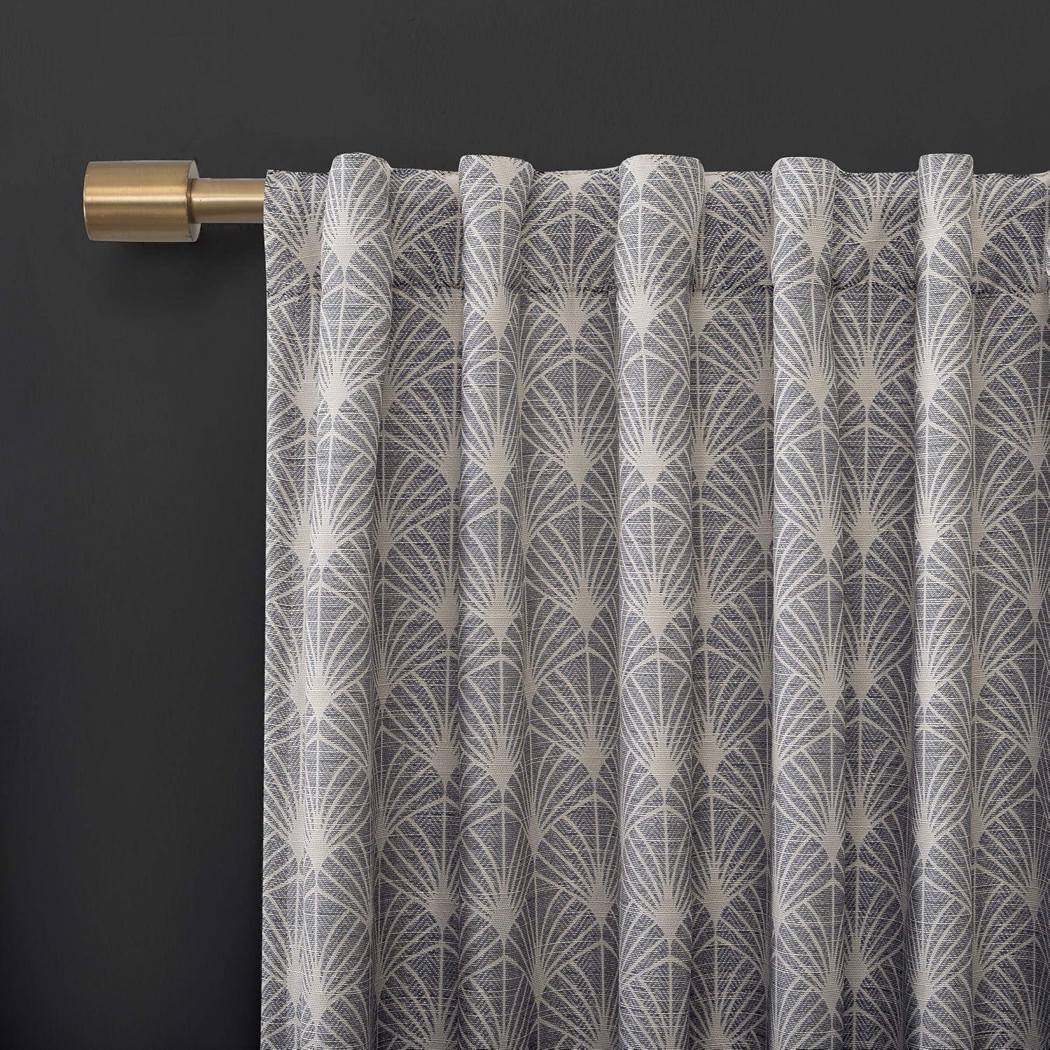 Scott Living Montauk Art Deco 100% Blackout Back Tab Curtain Panel & Reviews | Wayfair