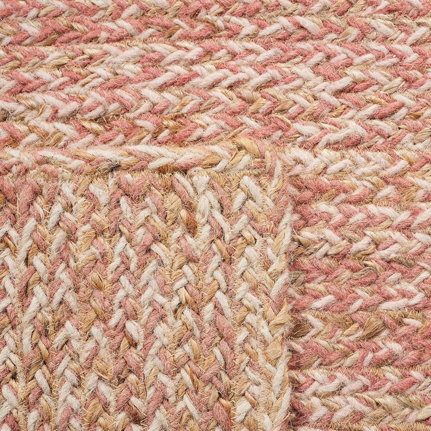 Natural Fiber NFB950 Hand Loomed Area Rug - Pink/Natural - 3'x5' - Safavieh.