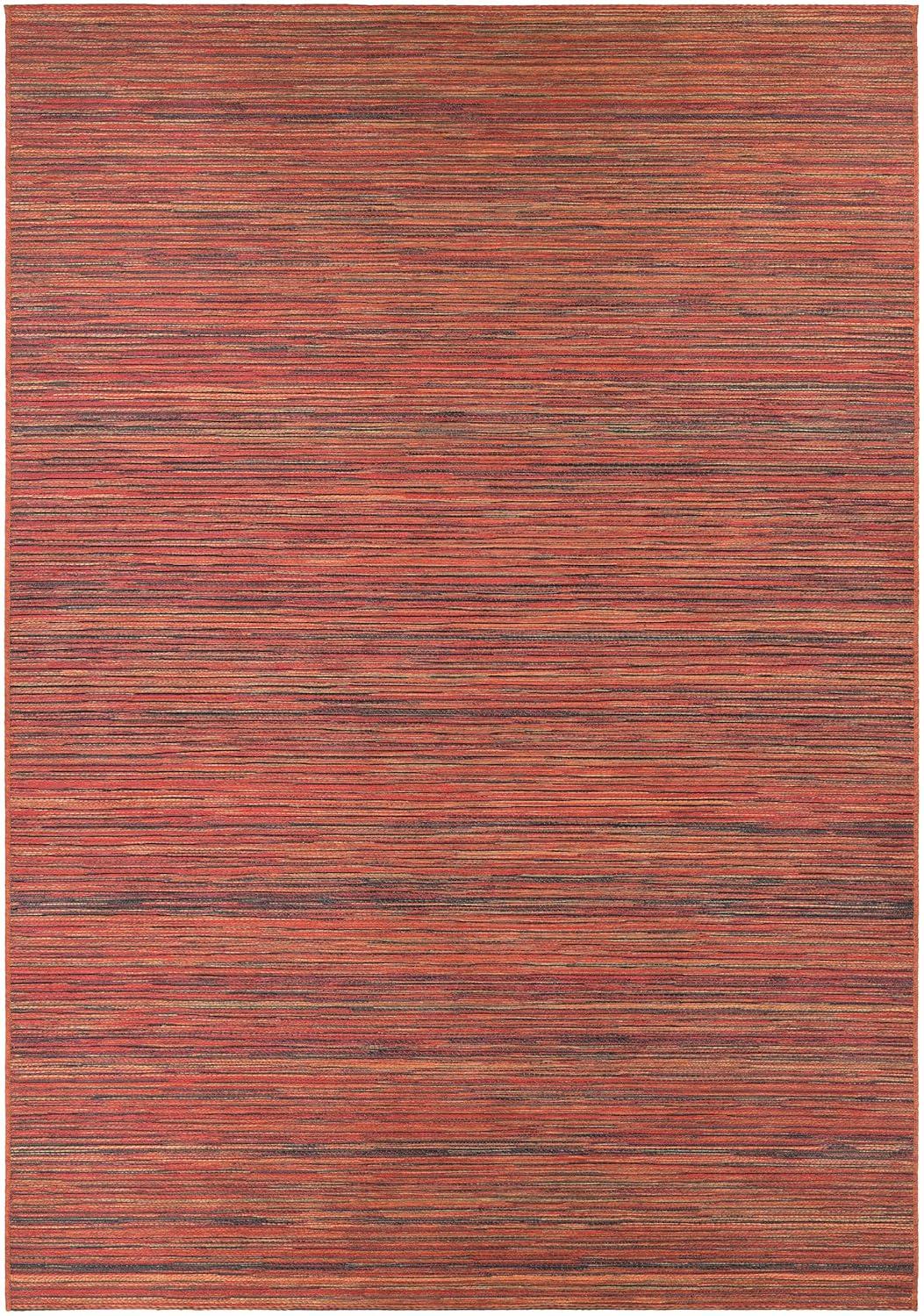 Couristan Cape Hinsdale Indoor / Outdoor Area Rug, Crimson-Multicolor, 5'3" x 7'6"