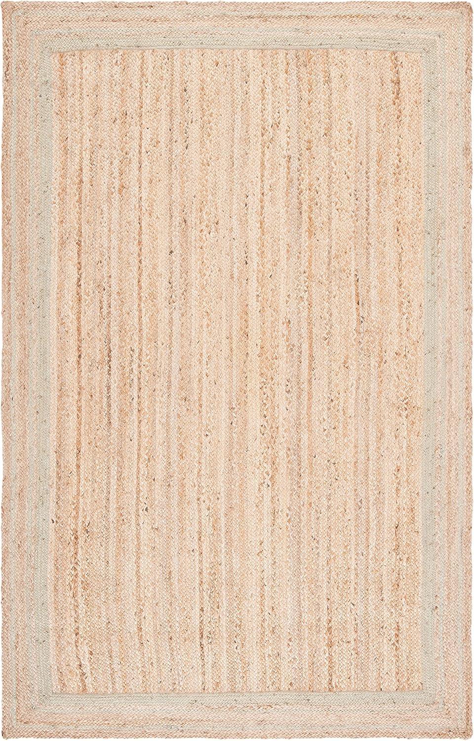 SAFAVIEH Natural Fiber Ariana Bordered Area Rug, Green/Natural, 4' x 6'