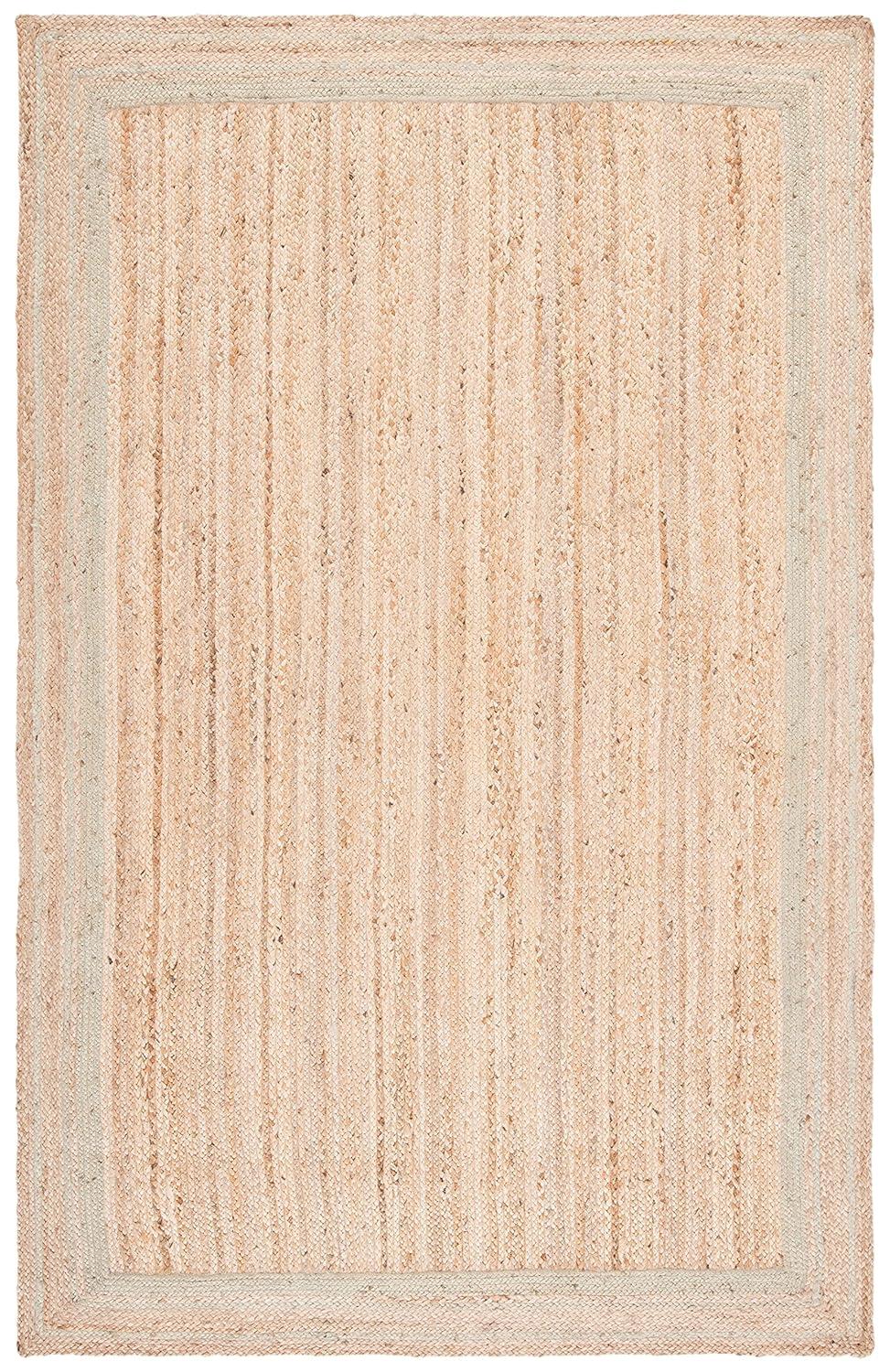 SAFAVIEH Natural Fiber Ariana Bordered Area Rug, Green/Natural, 4' x 6'