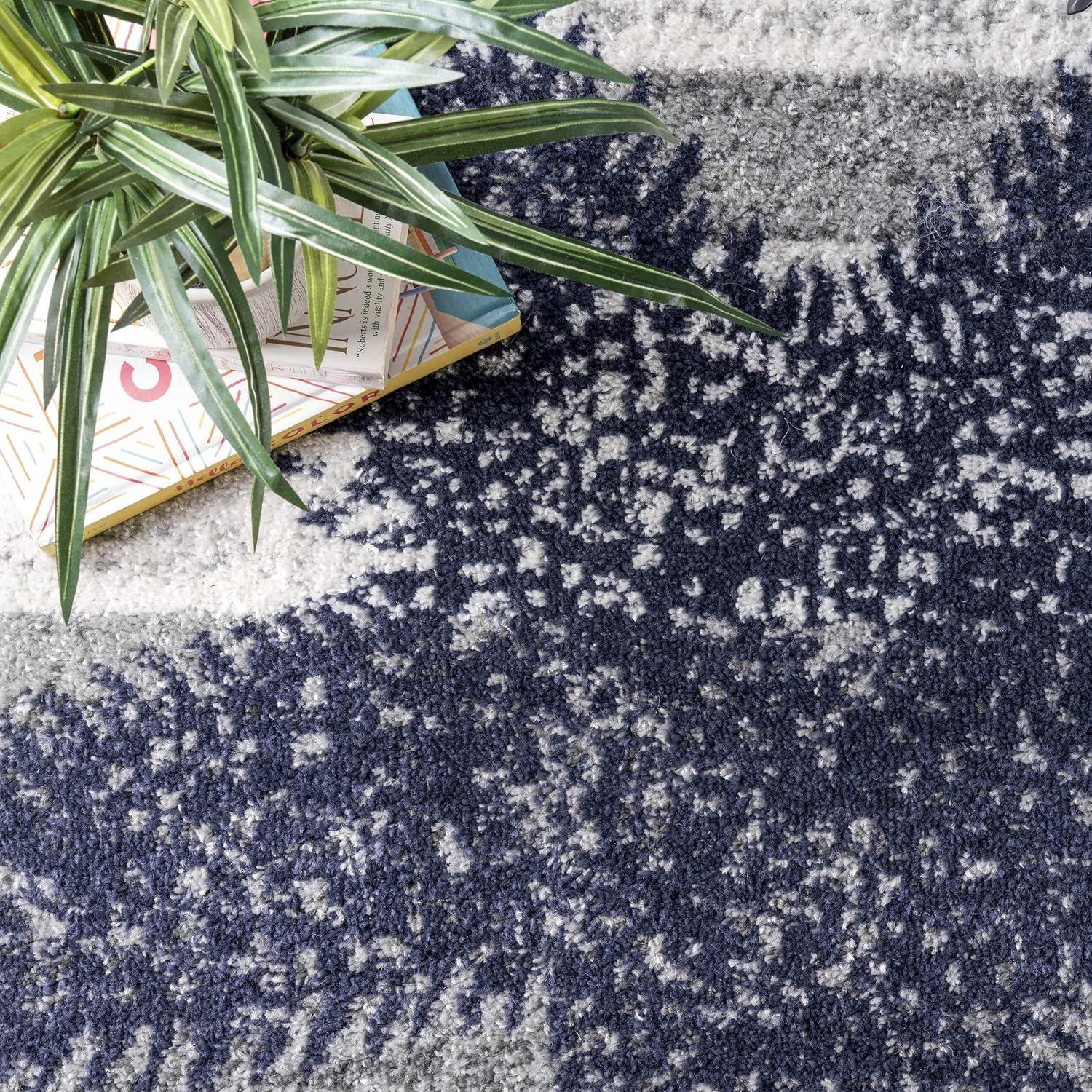 Thomas Paul Thomas Paul Starfish and Striped Gray Rug
