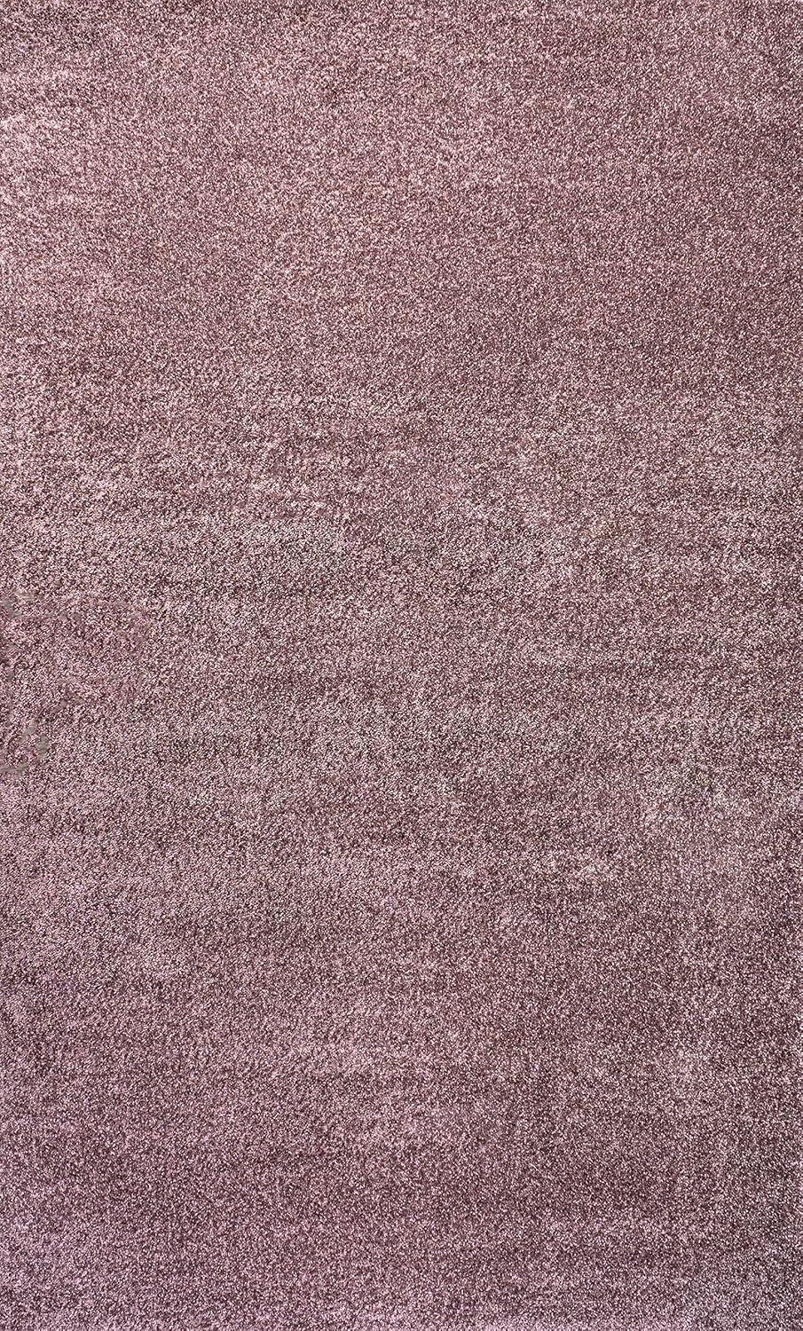 8'x10' Haze Solid Low-Pile, Light Purple - JONATHAN Y