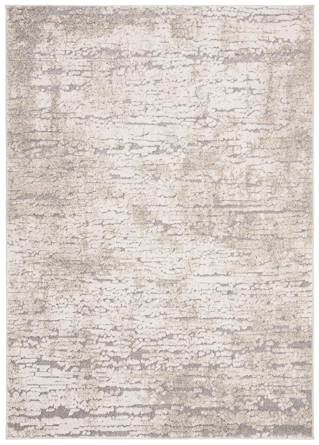 Spirit 100 SPR126 Power Loomed Indoor Area Rug - Taupe/Ivory - 4'x6' - Safavieh