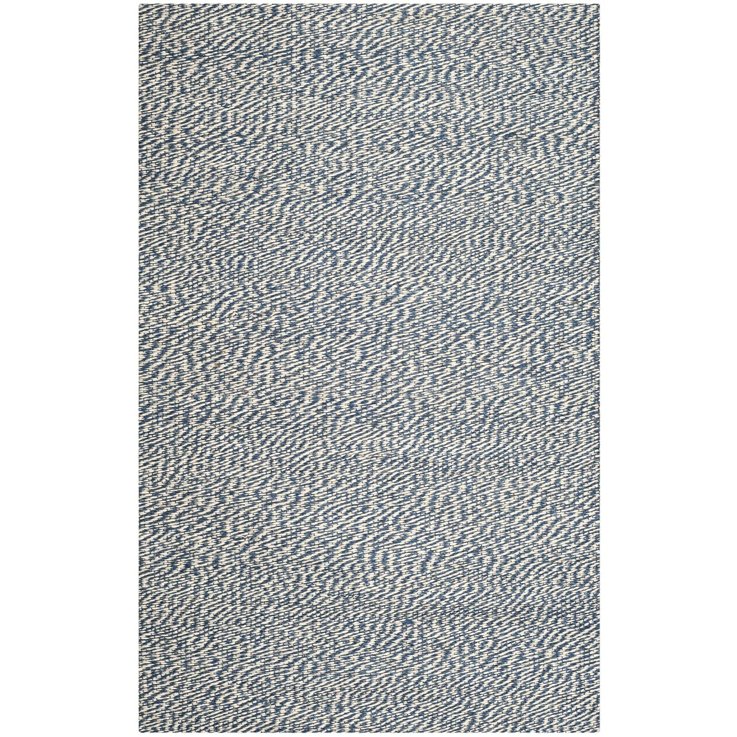 Natural Fiber NF448 Hand Woven Indoor Area Rug - Blue/Ivory - 6'x9' - Safavieh.