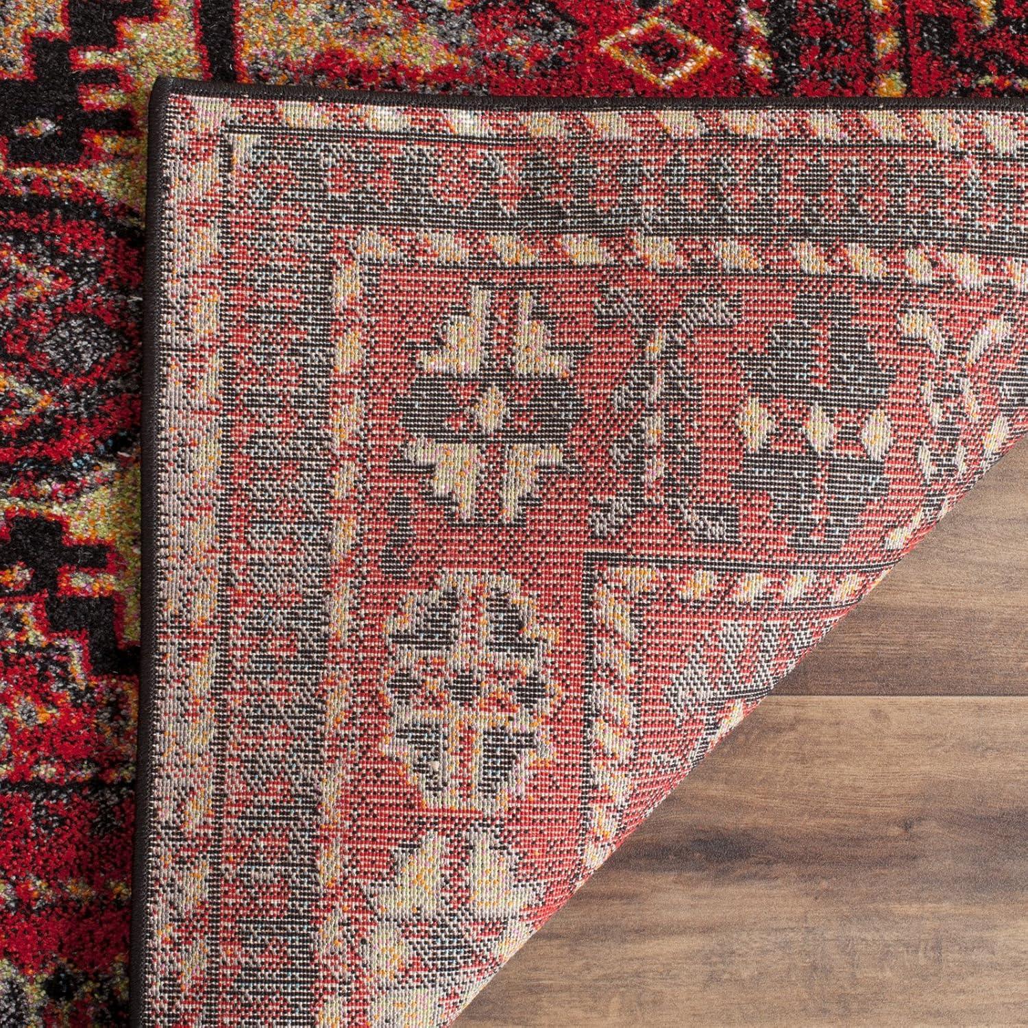 Vintage Hamadan VTH213 Power Loomed Indoor Area Rug - Red/Multi - 5'3"x7'6" - Safavieh