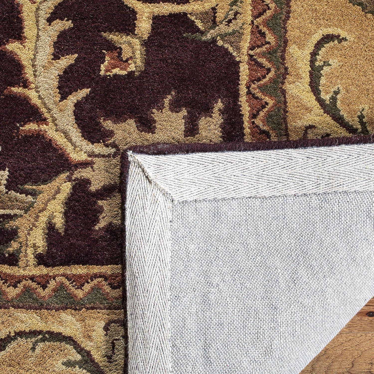 SAFAVIEH Classic Karolina Oriental Wool Area Rug, Dark Plum/Gold, 9'6" x 13'6"
