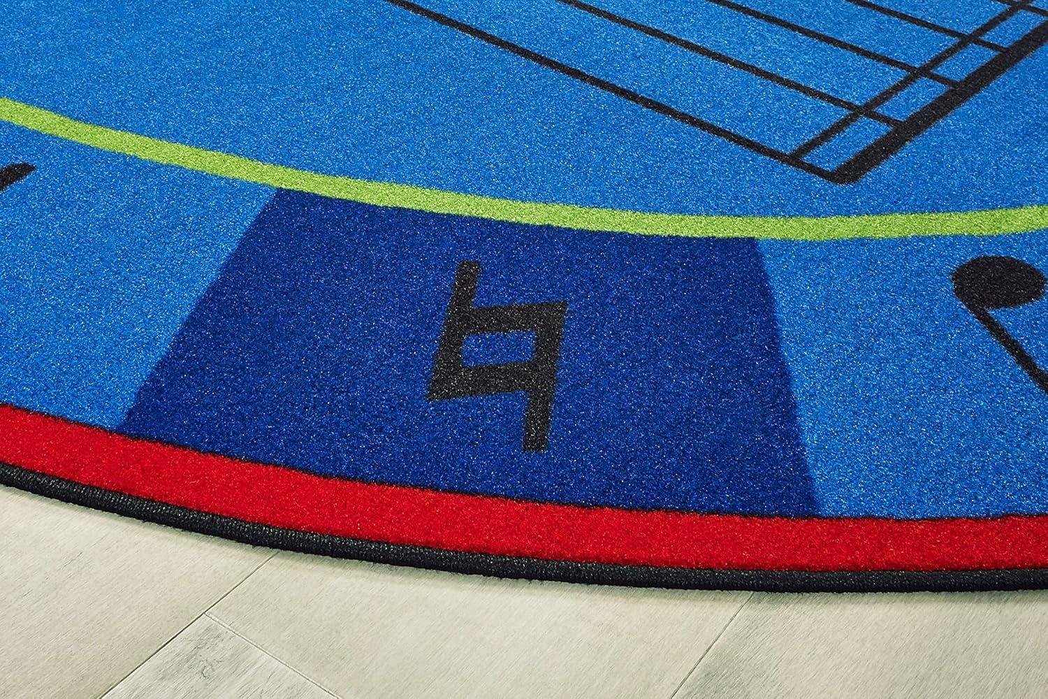 Carpets for Kids A Sharp Music Classroom KID$Value Plus™ Blue Area Rug