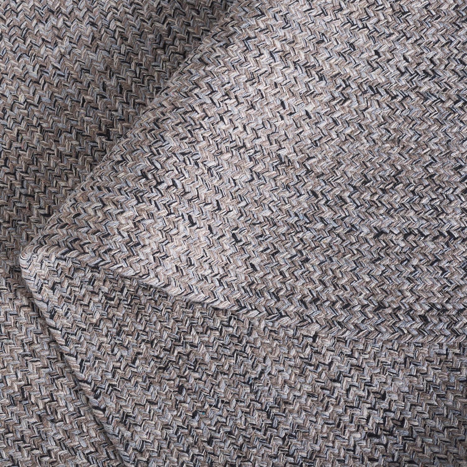 Braided BRD256 Hand Woven Indoor Accent Rug - Ivory/Steel Grey - 3' Round - Safavieh