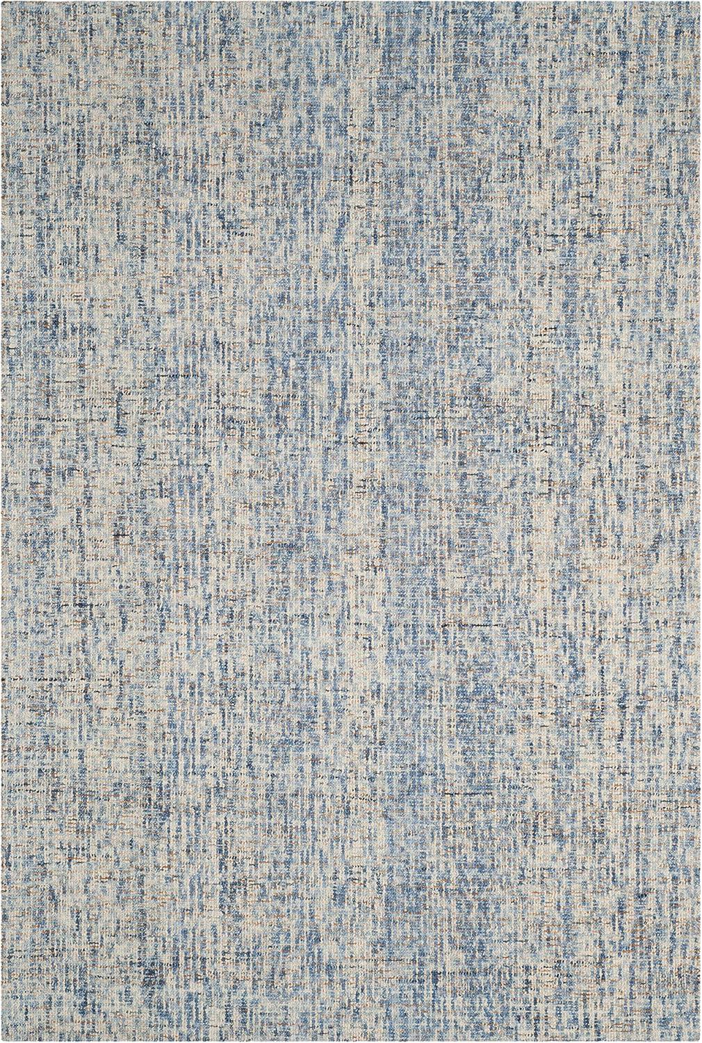 Abstract ABT468 Handmade Indoor Area Rug - Dark Blue/Rust - 6'x9' - Safavieh