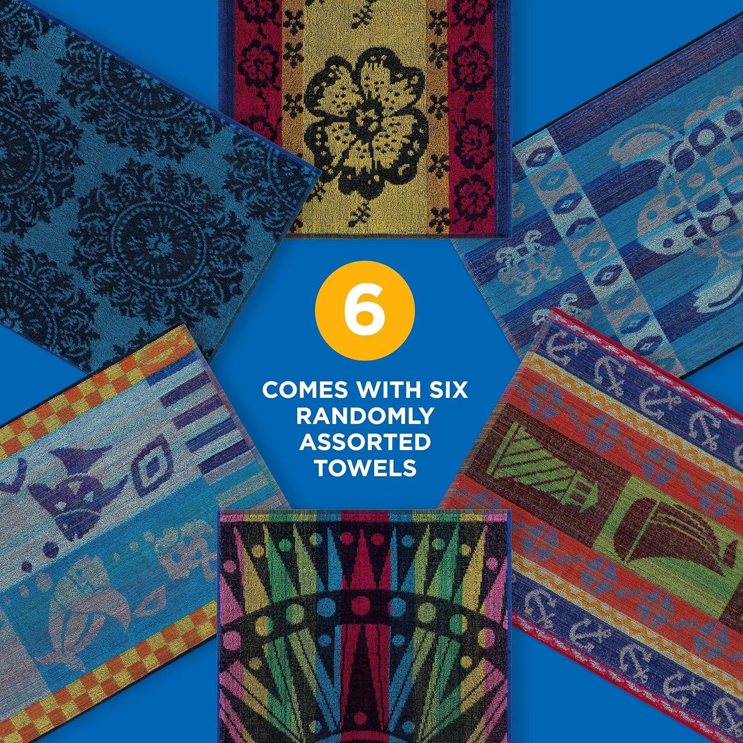 Ben Kaufman Terry Beach & Pool Towel - Oversized Beach Towel Bundle - Multipack with Assorted Colors - 30” x 60” - 6 Pack