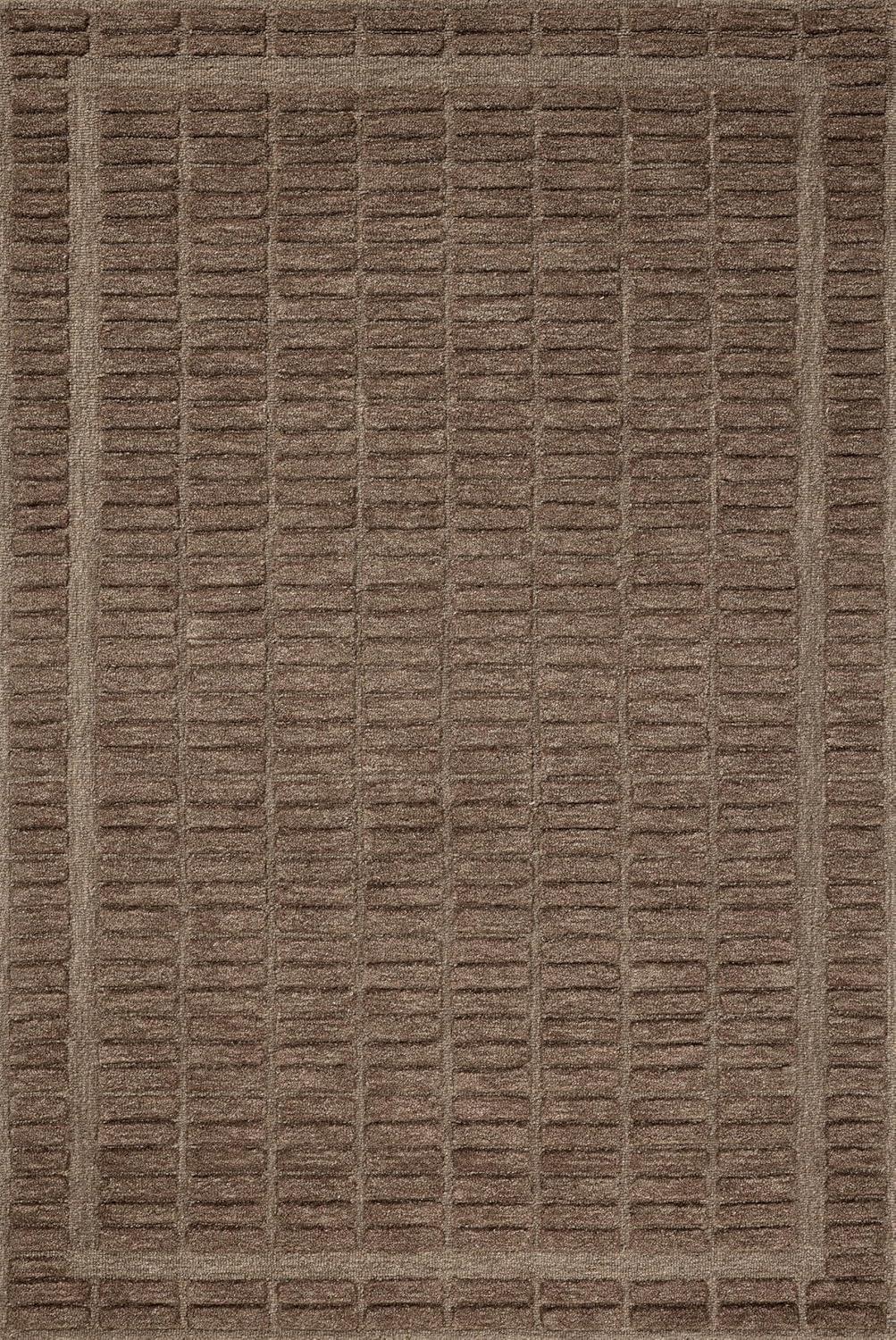 Bradley I Hand-Tufted Wool Rug by Chris Loves Julia x Loloi - Brown / 5' x 7'6"