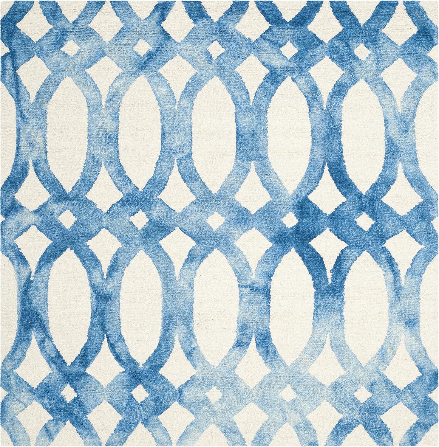 Amekia Hand Tufted 80% Wool, 20% Cotton Geometric Rug