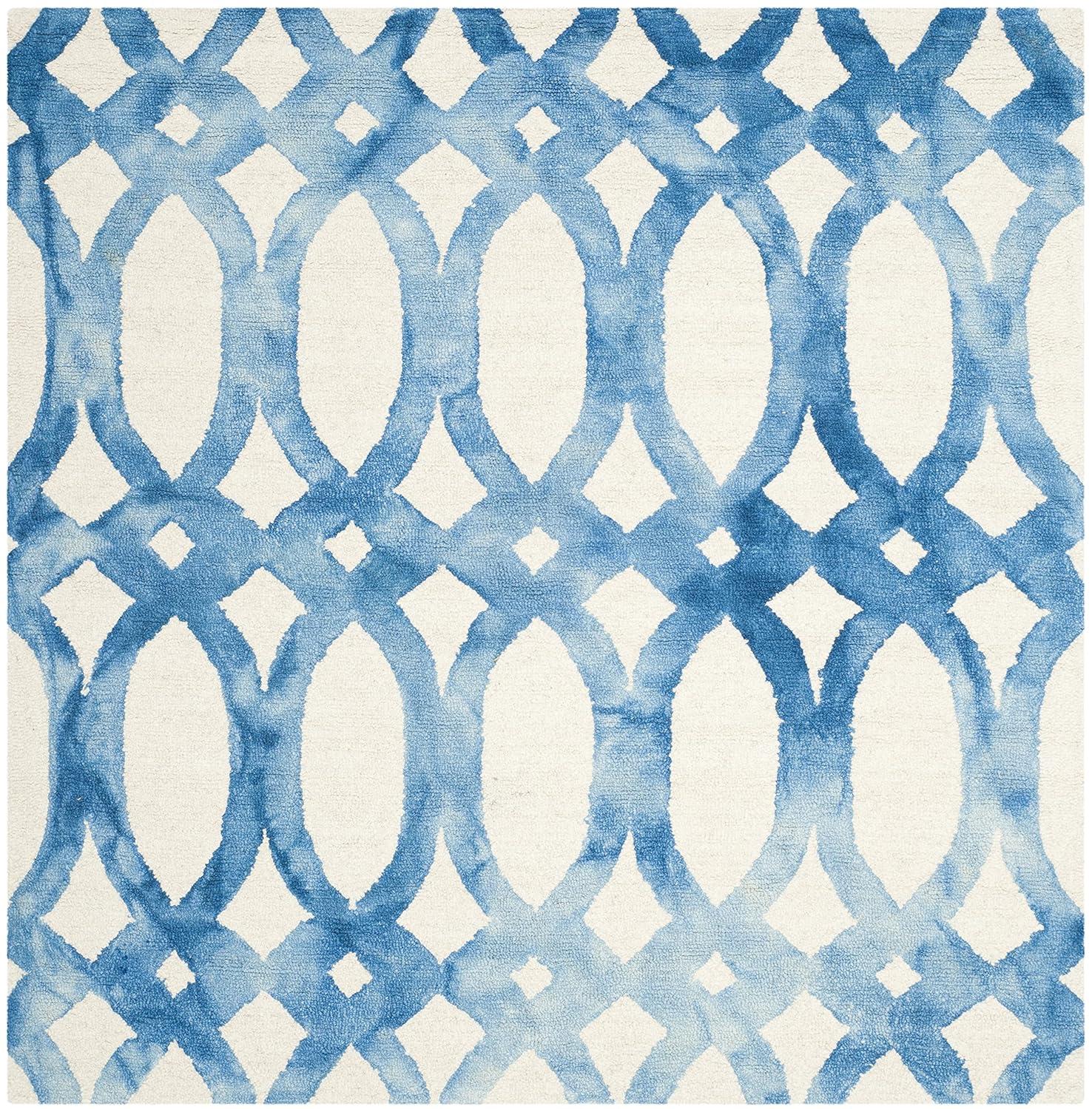 Amekia Hand Tufted 80% Wool, 20% Cotton Geometric Rug