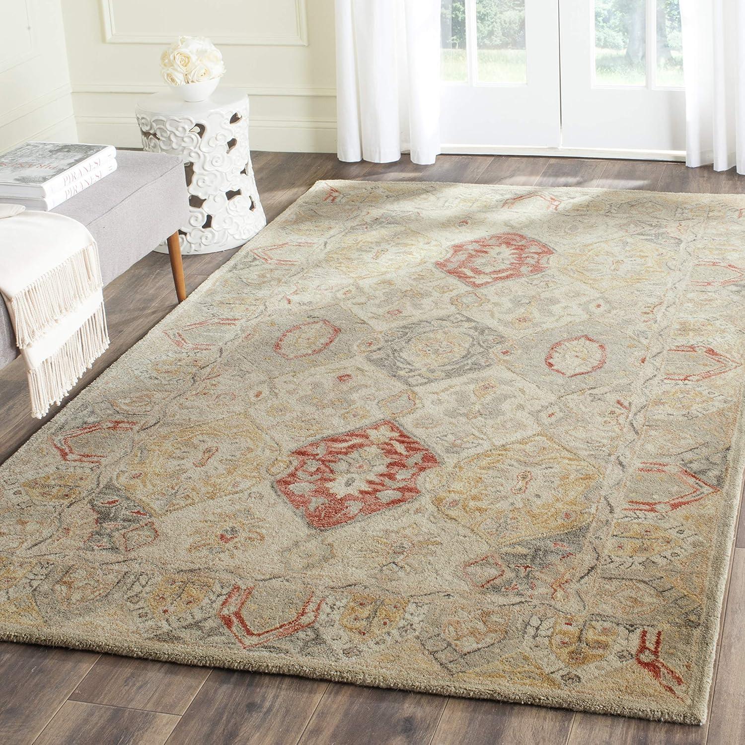 Antiquity Oriental Handmade Tufted Wool Beige Area Rug