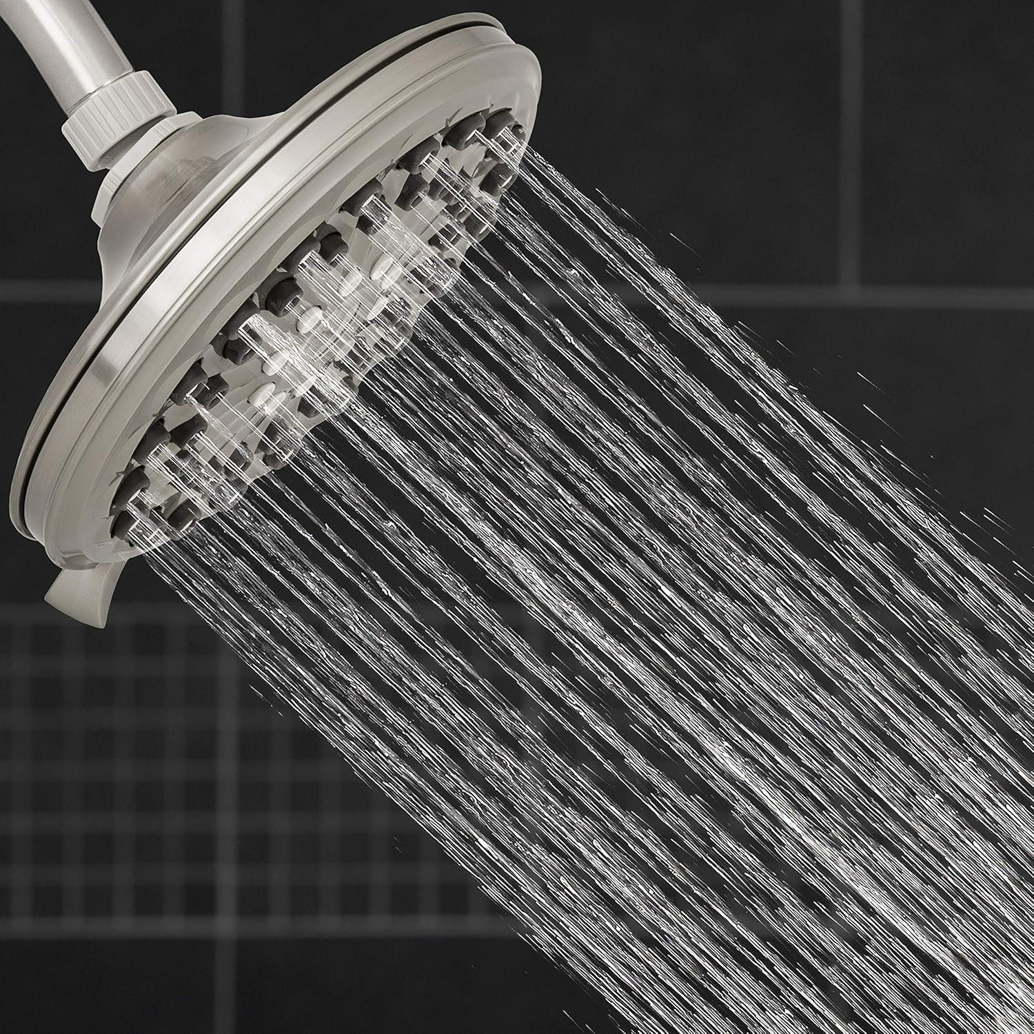 Waterpik 6-Spray Showerhead with PowerPulse in Brushed Nickel