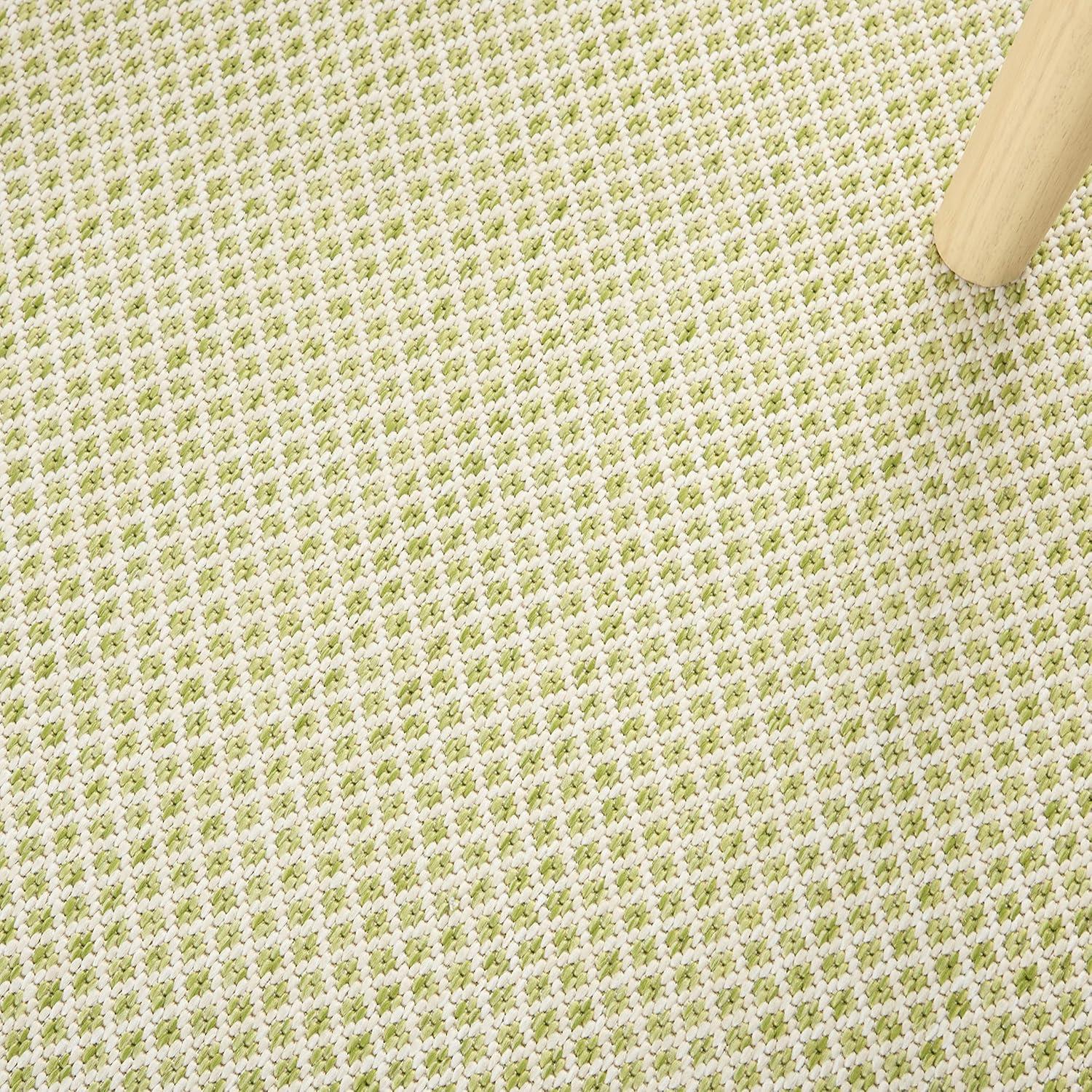 Nourison Courtyard COU01 Indoor/outdoor Area Rug - Ivory Green 7' x 10'