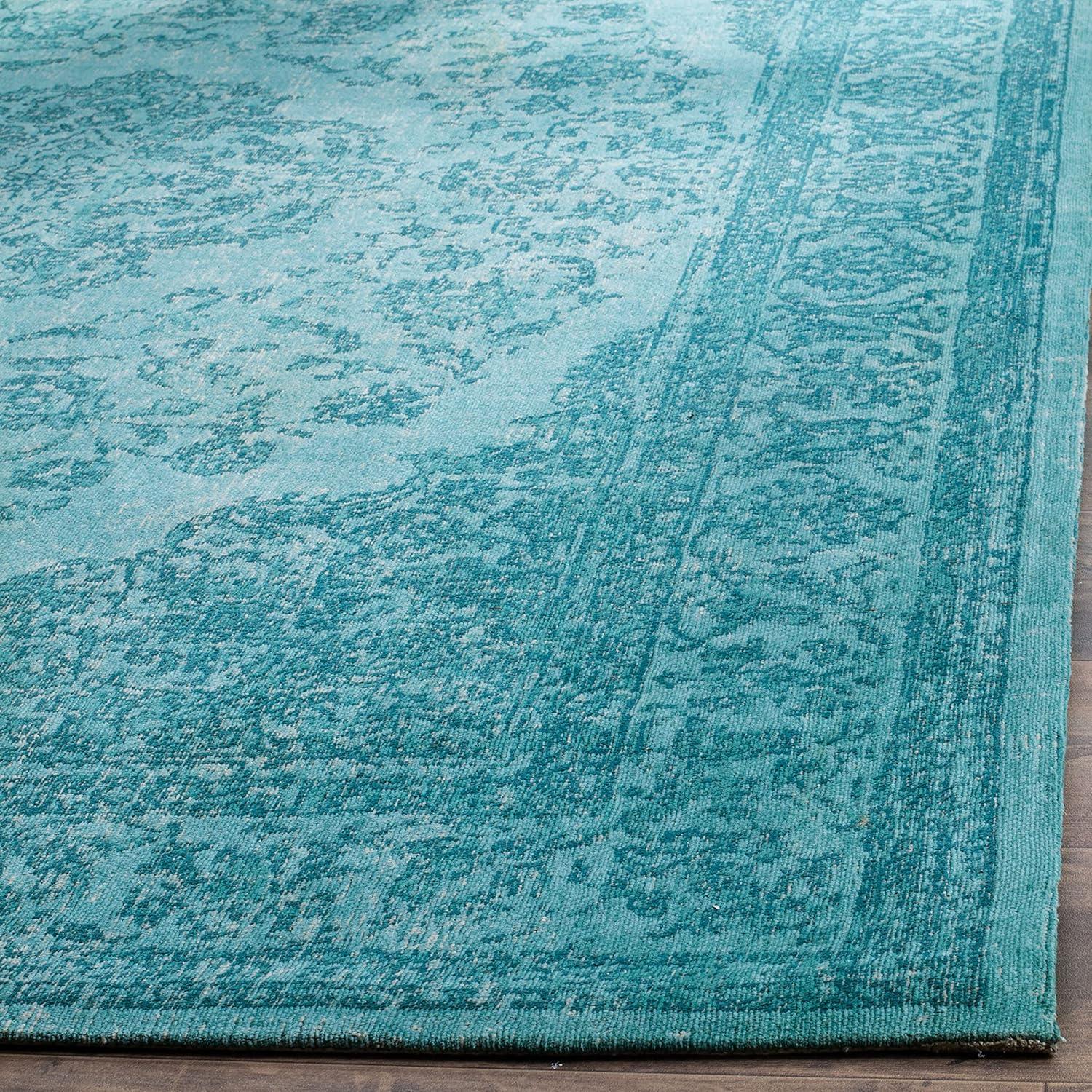 Classic Vintage CLV121 Loomed Indoor Runner Rug - Aqua - 2'4"x8' - Safavieh