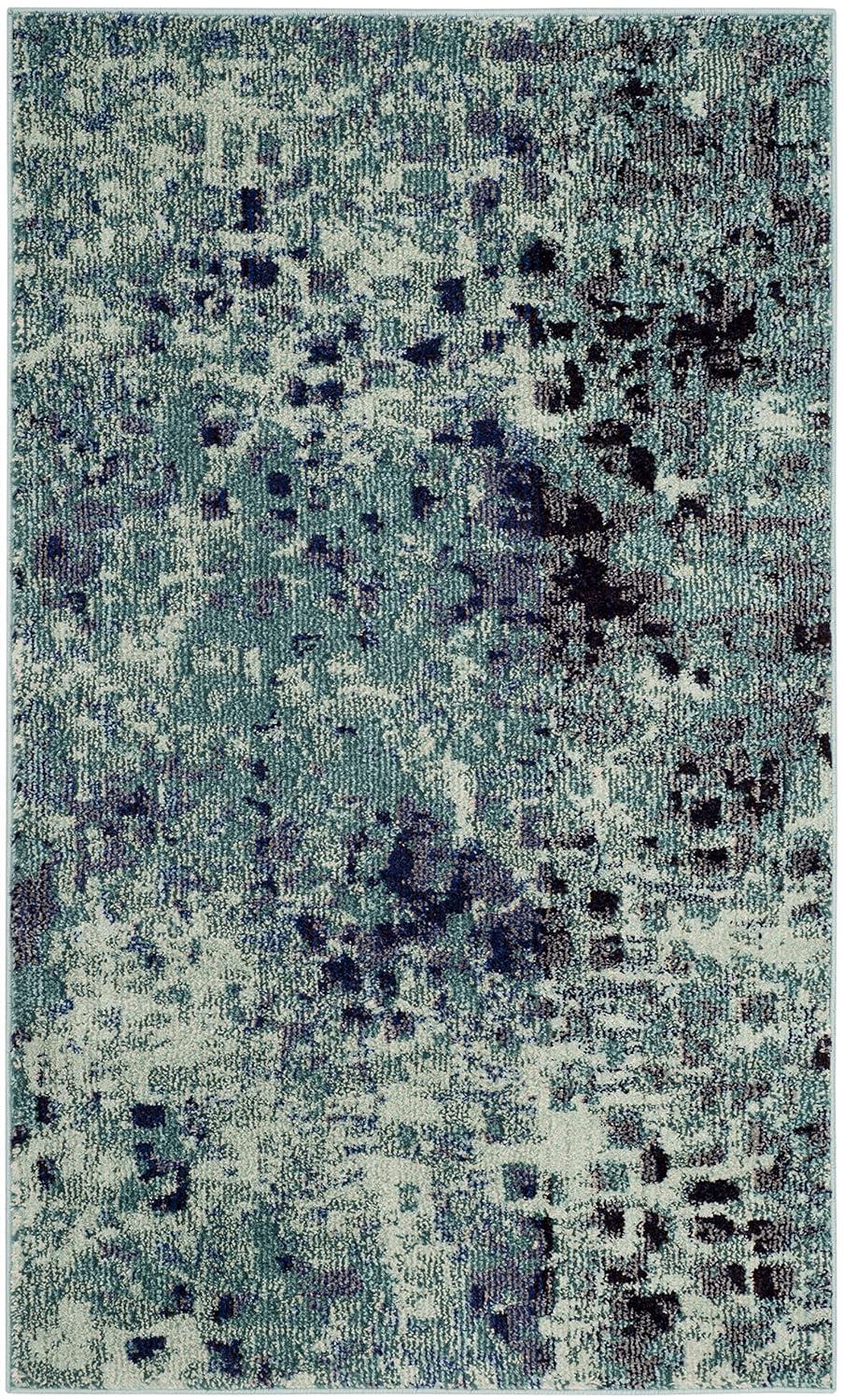 Monaco MNC225 Power Loomed Indoor Accent Rug - Light Blue/Multi - 3'x5' - Safavieh