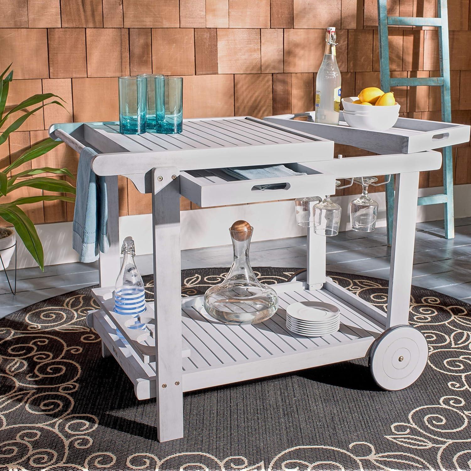 Orland Outdoor Tea Trolley  - Safavieh