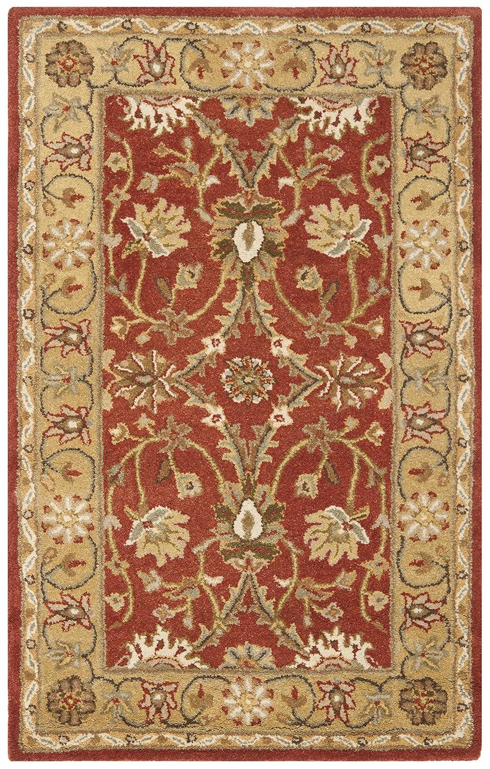 Antiquity AT249 Hand Tufted Accent Rug - Rust/Gold - 2'3"x4' - Safavieh.