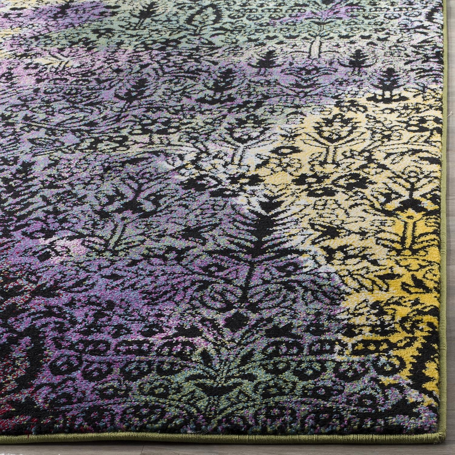 Watercolor WTC673 Power Loomed Indoor Area Rug - Light Yellow/Green - 5'3"x7'6" - Safavieh