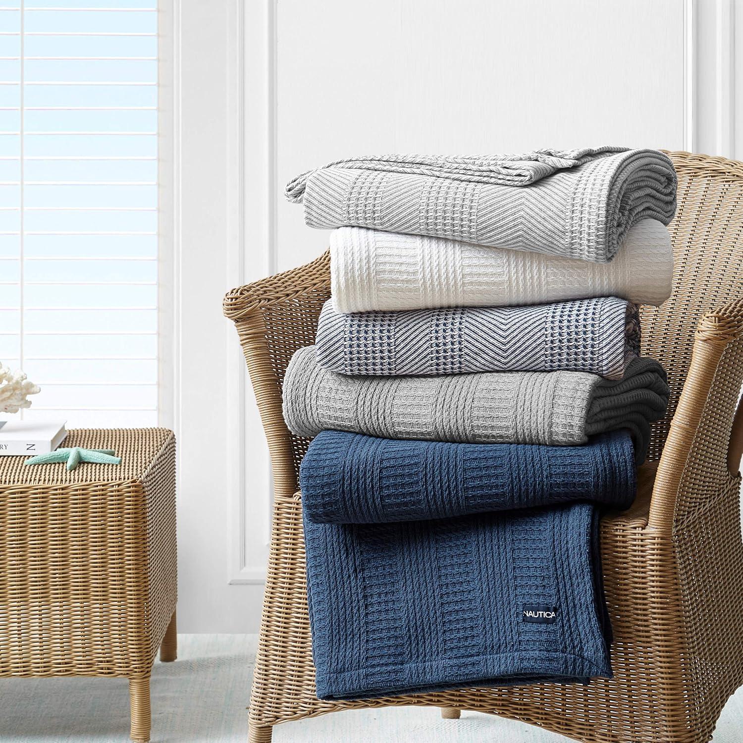 Nautica Nautica Rope Stripe Cotton Blanket