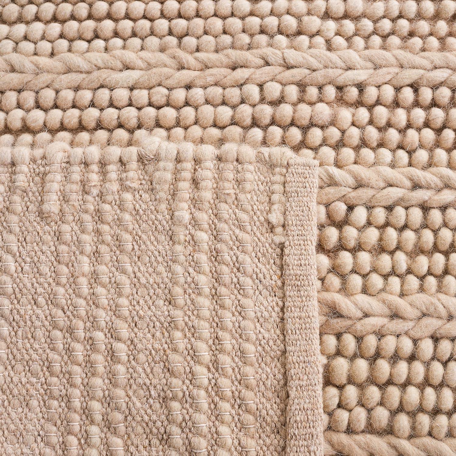 Natura NAT280 Flat Weave Indoor Area Rug - Grey - 6'x9' - Safavieh