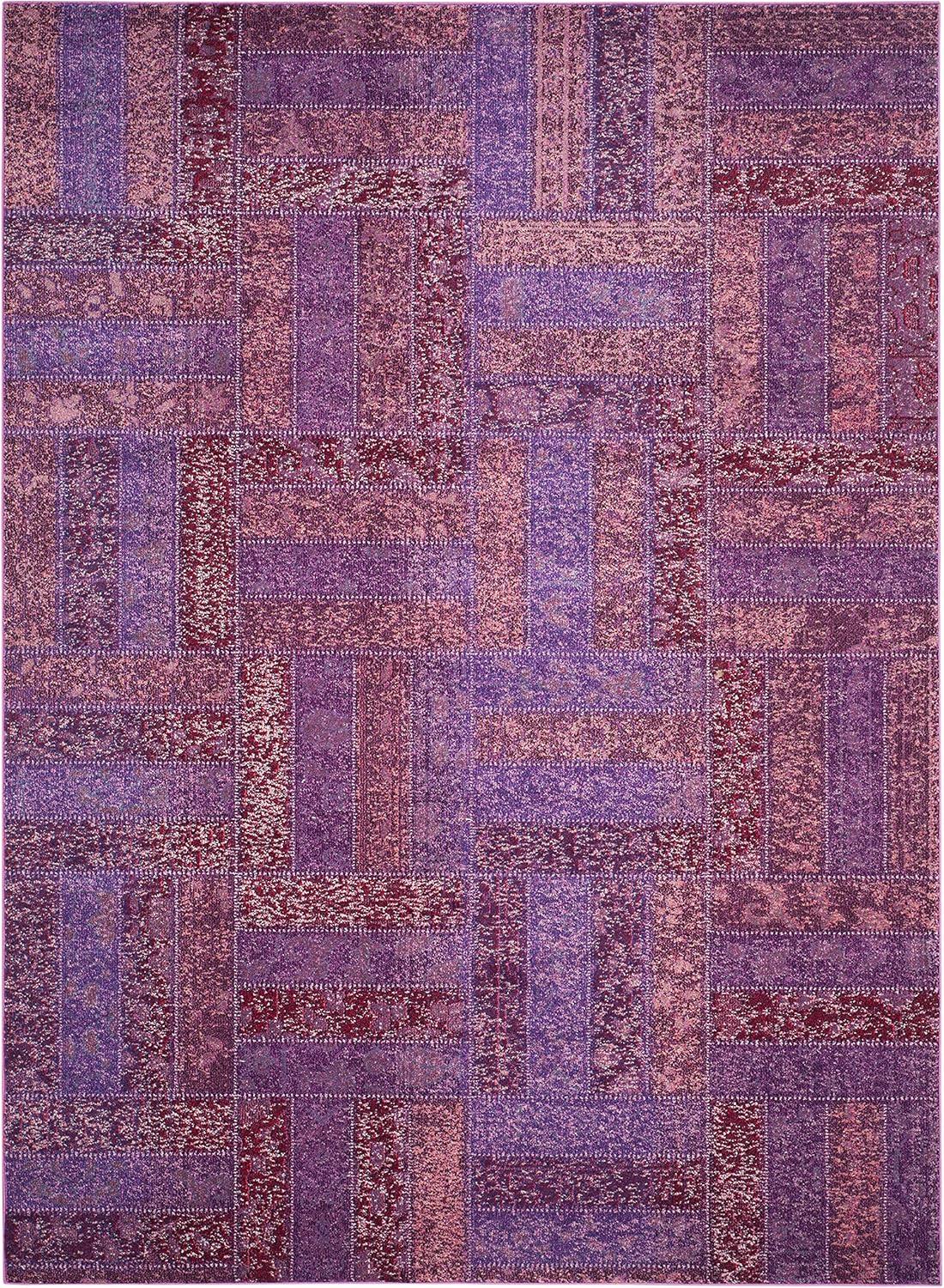 Monaco MNC214 Power Loomed Indoor Area Rug - Purple/Multi - 9'x12' - Safavieh