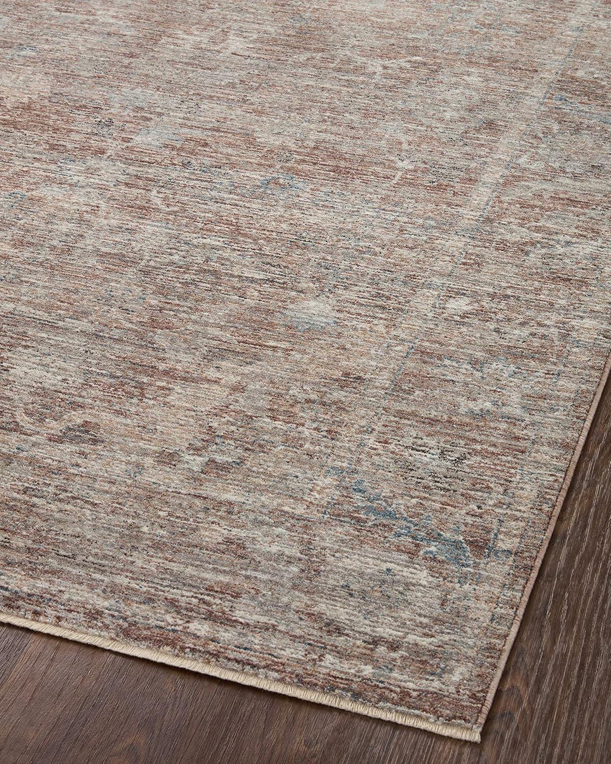 Magnolia Home By Joanna Gaines X Loloi Millie Brick / Fog Area Rug