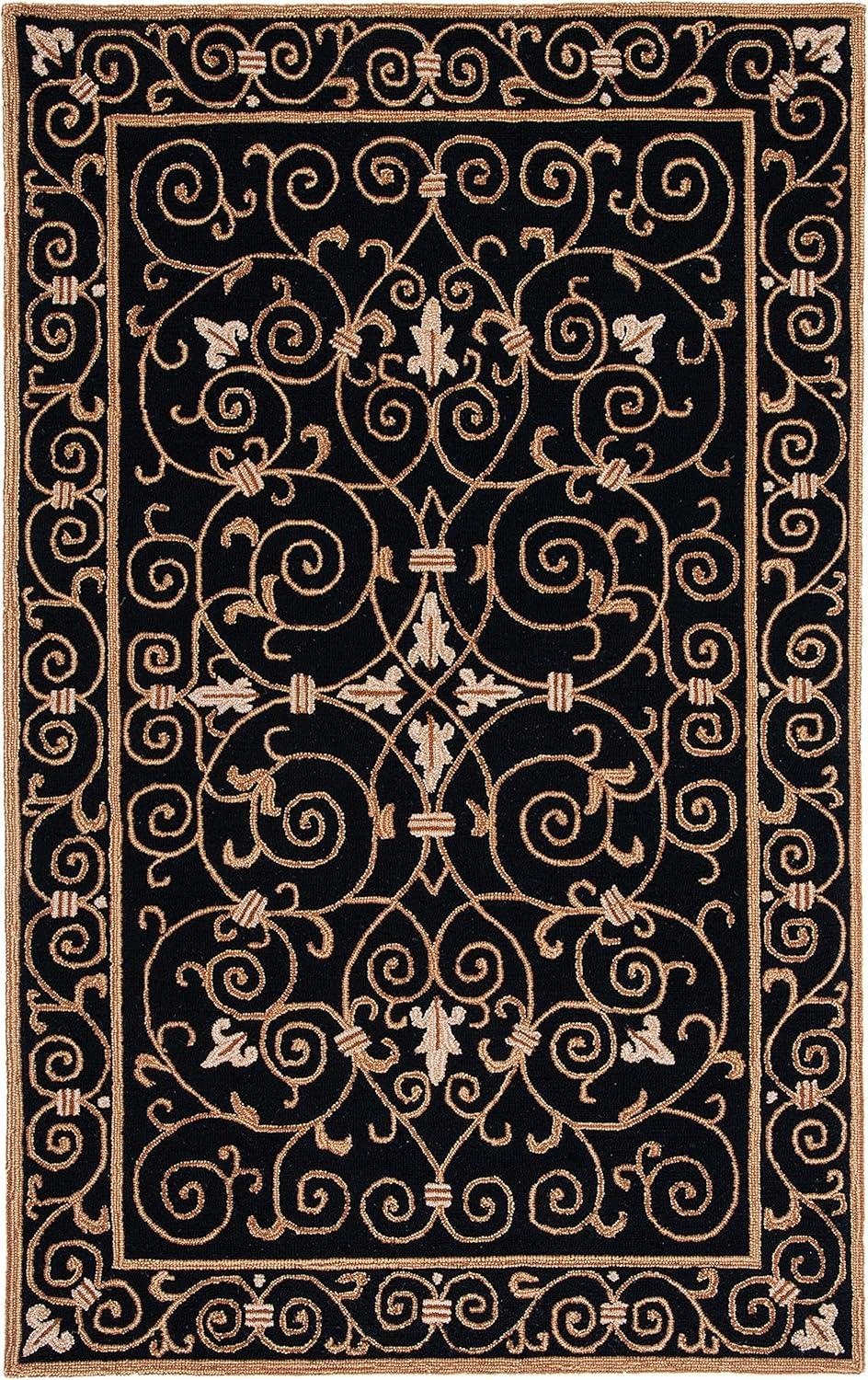 Chelsea HK11 Handmade Area Rug - 3'9"x5'9" - Ivory/Dark Brown - Safavieh