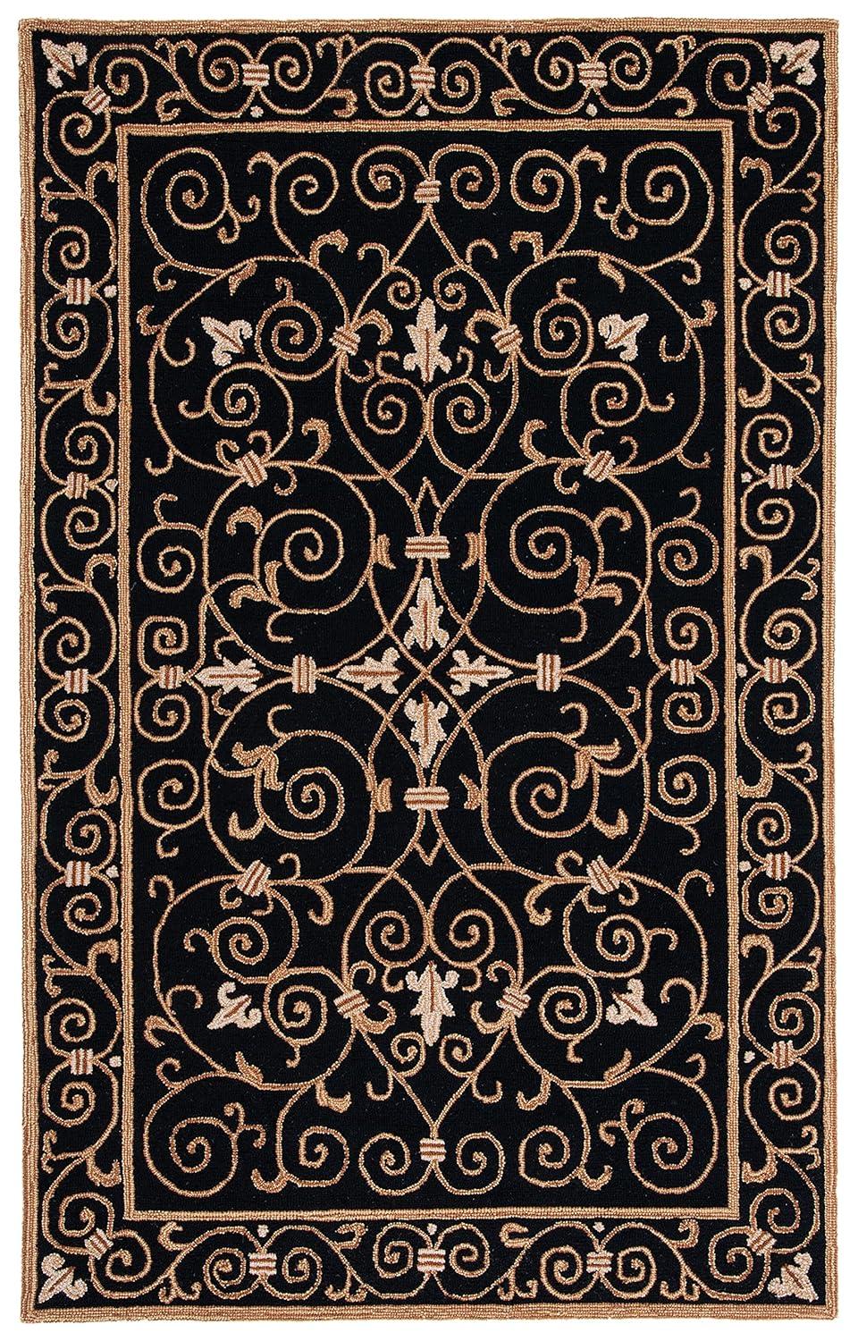 Chelsea HK11 Handmade Area Rug - 3'9"x5'9" - Ivory/Dark Brown - Safavieh