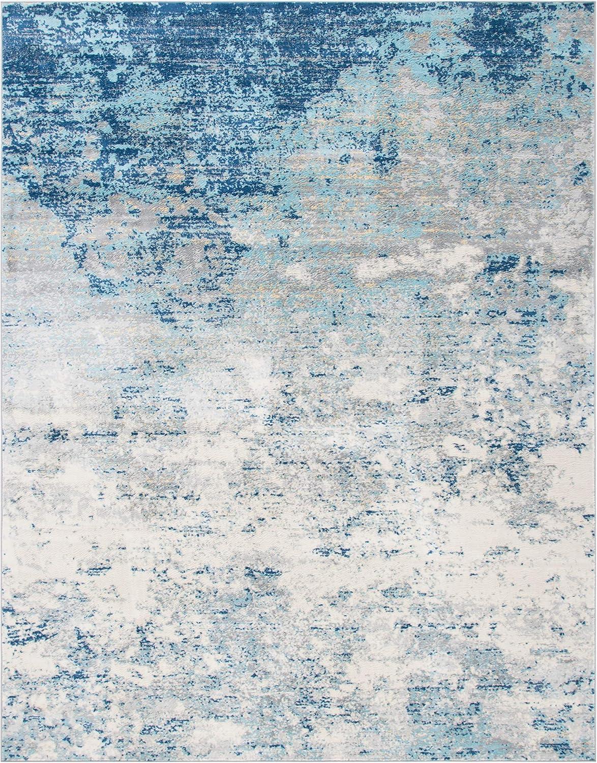 SAFAVIEH Jasper Brandt Abstract Overdyed Area Rug, Grey/Blue, 12' x 15'