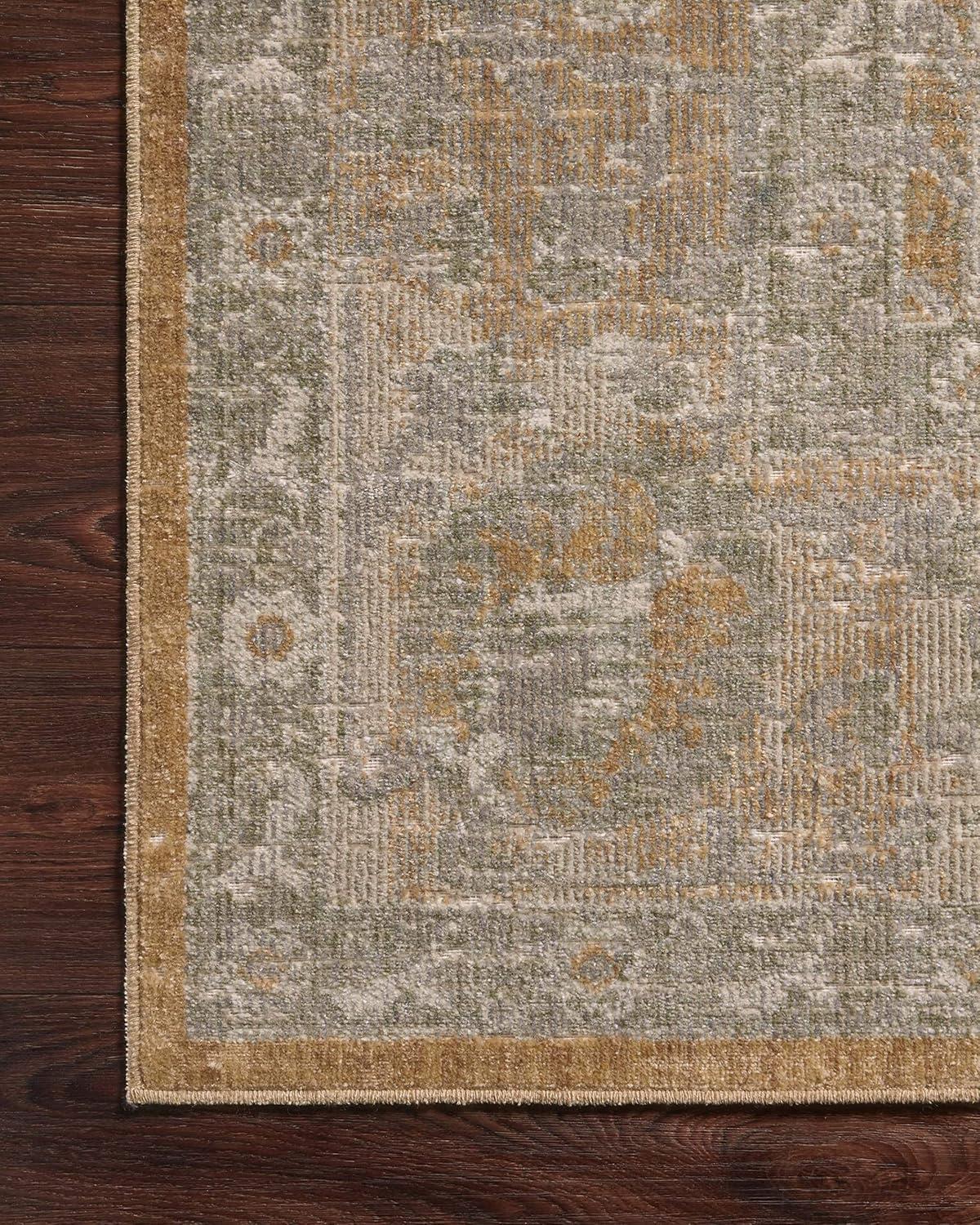 Chris Loves Julia x Loloi Rosemarie Oriental Gold/Sand Area Rug