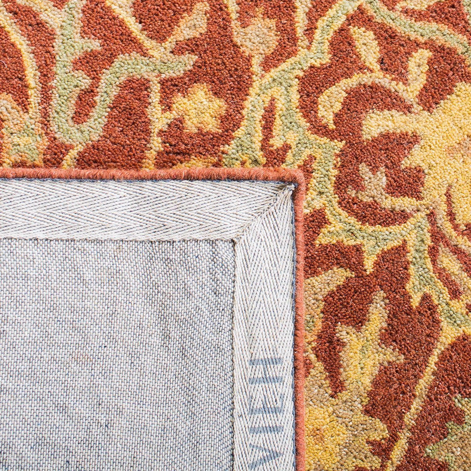 SAFAVIEH Antiquity Toireasa Traditional Floral Wool Runner Rug, Rust, 2'3" x 8'
