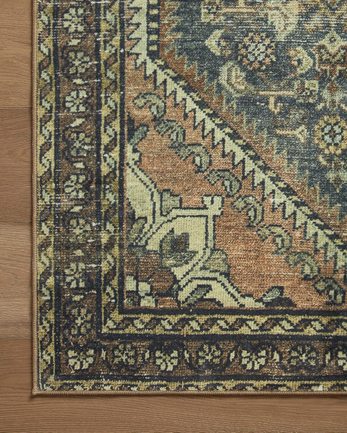 Banks I Rug by Magnolia Home by Joanna Gaines x Loloi - Denim and Clay / 2' x 5'