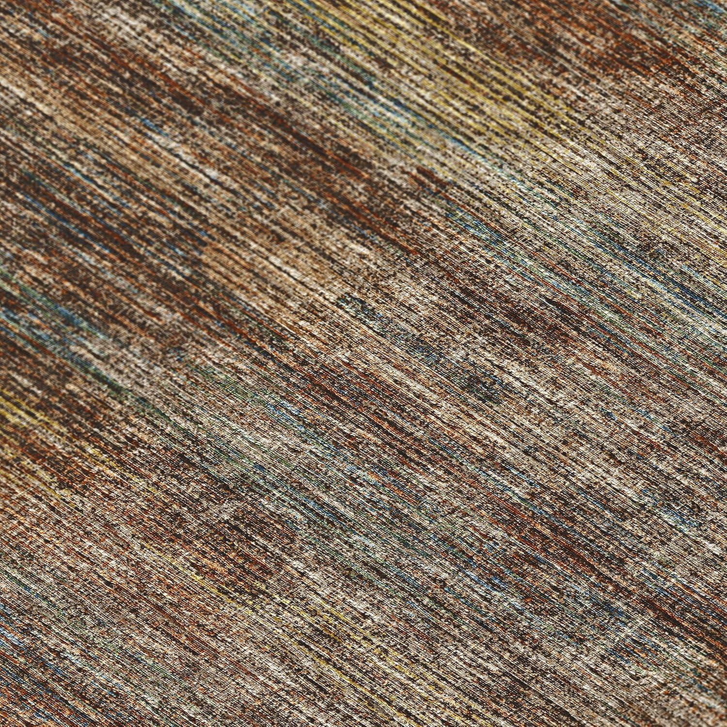 Addison Rugs Marston 8' x 10' Transitional Canyon Indoor Outdoor Area Rug, Stain Resistant, Machine Washable, Non Shedding, Bedroom, Living Room, Dining Room, Kitchen Rug